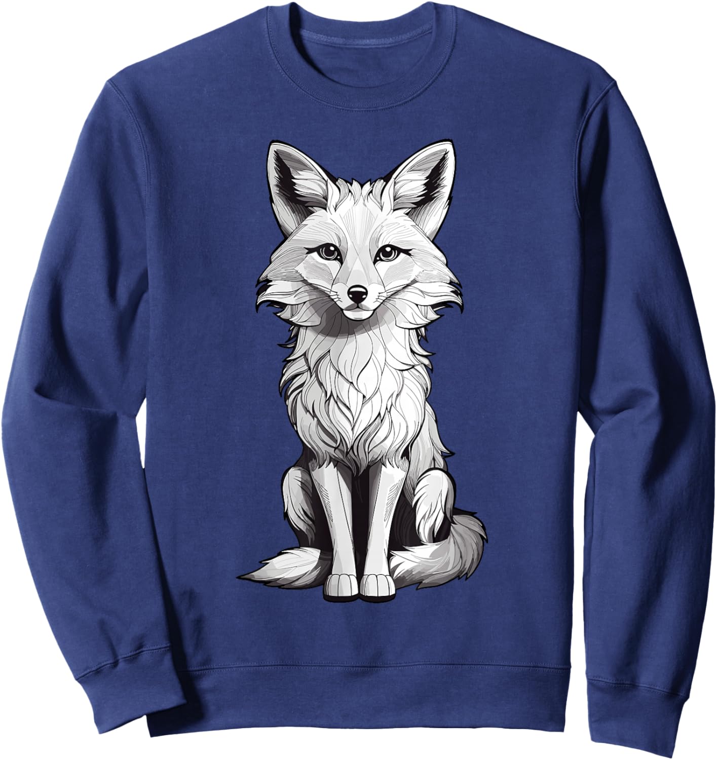 Cute Fox Forest Animal Fox Lover Sweatshirt - Sweatshirt | Navy