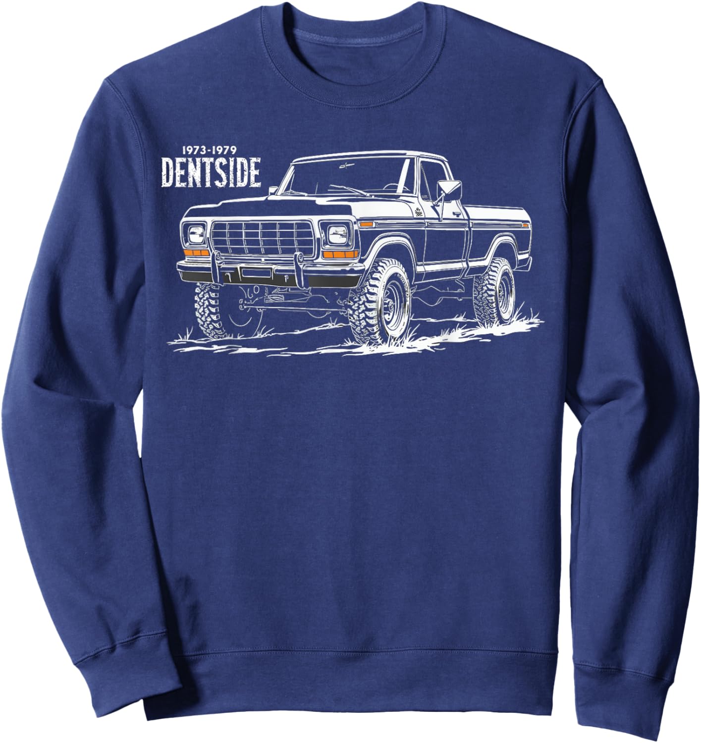 1979 Dentside Truck Silhouette Front Corner Dentside Highboy Sweatshirt - Sweatshirt | Navy