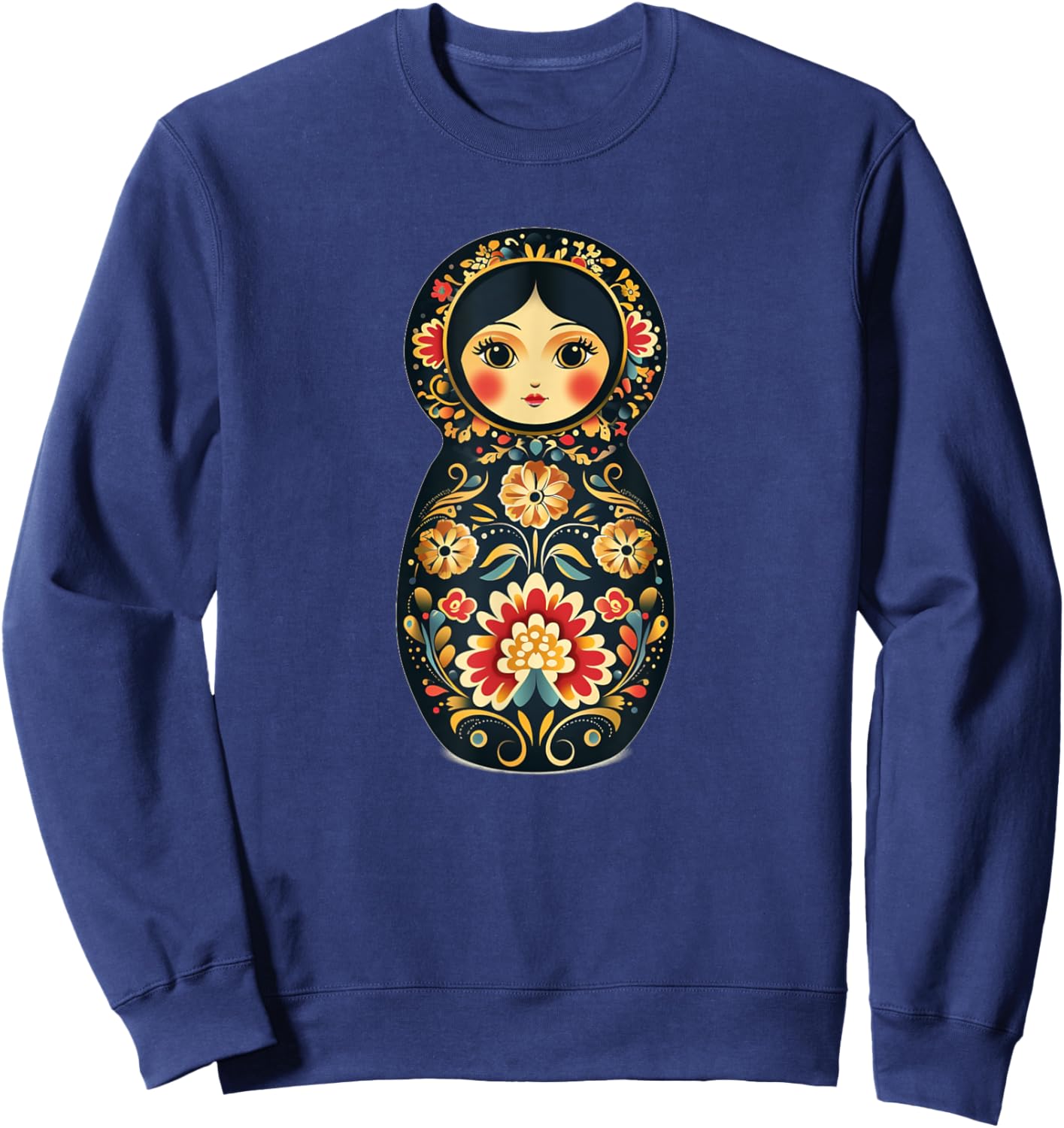 Funny Russian Matryoshka doll costume Sweatshirt - Sweatshirt | Navy