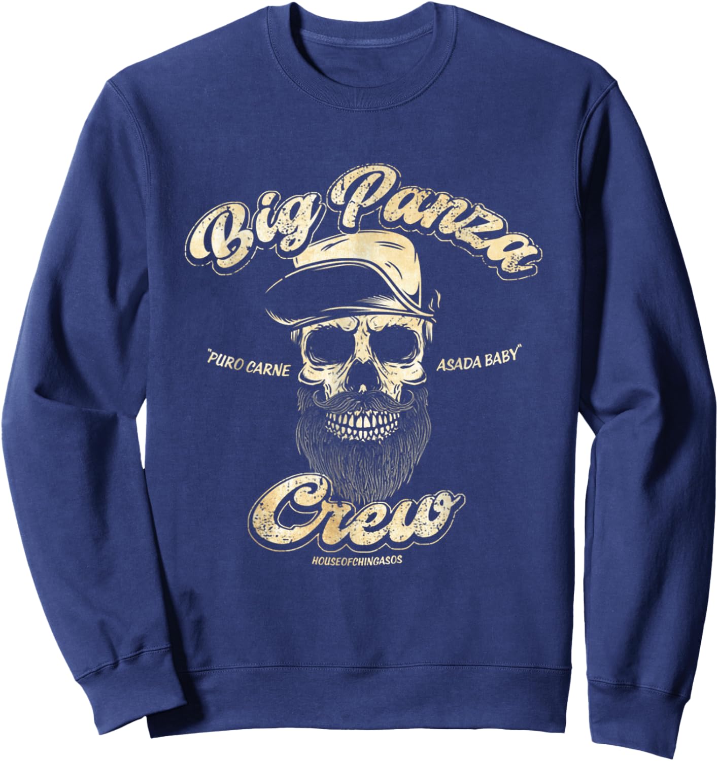 Big Panza Crew Chingon Sweatshirt - Sweatshirt | Navy