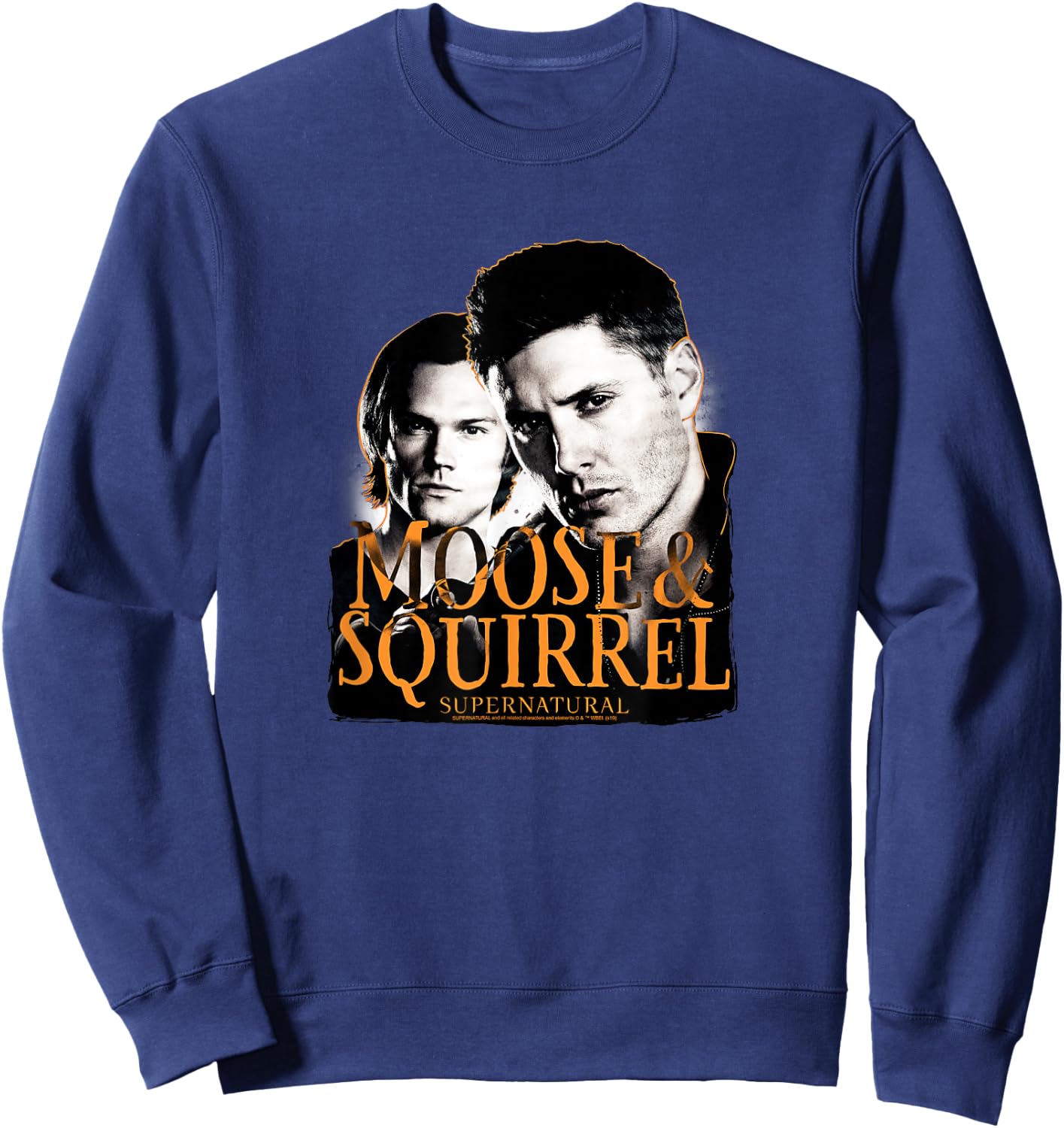 Supernatural Moose & Squirrel Sweatshirt - Sweatshirt | Navy