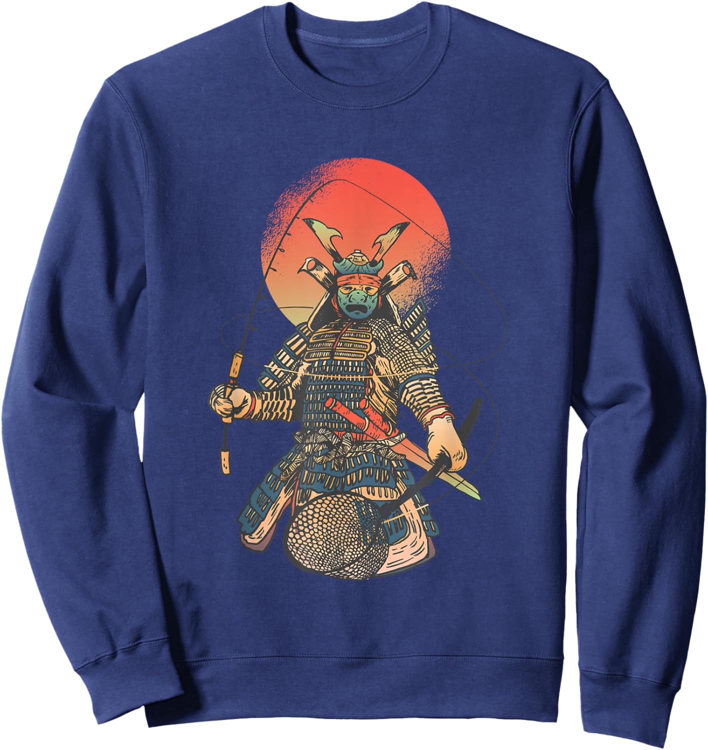 Vintage Samurai Angler and Fisher Sweatshirt - Sweatshirt | Navy