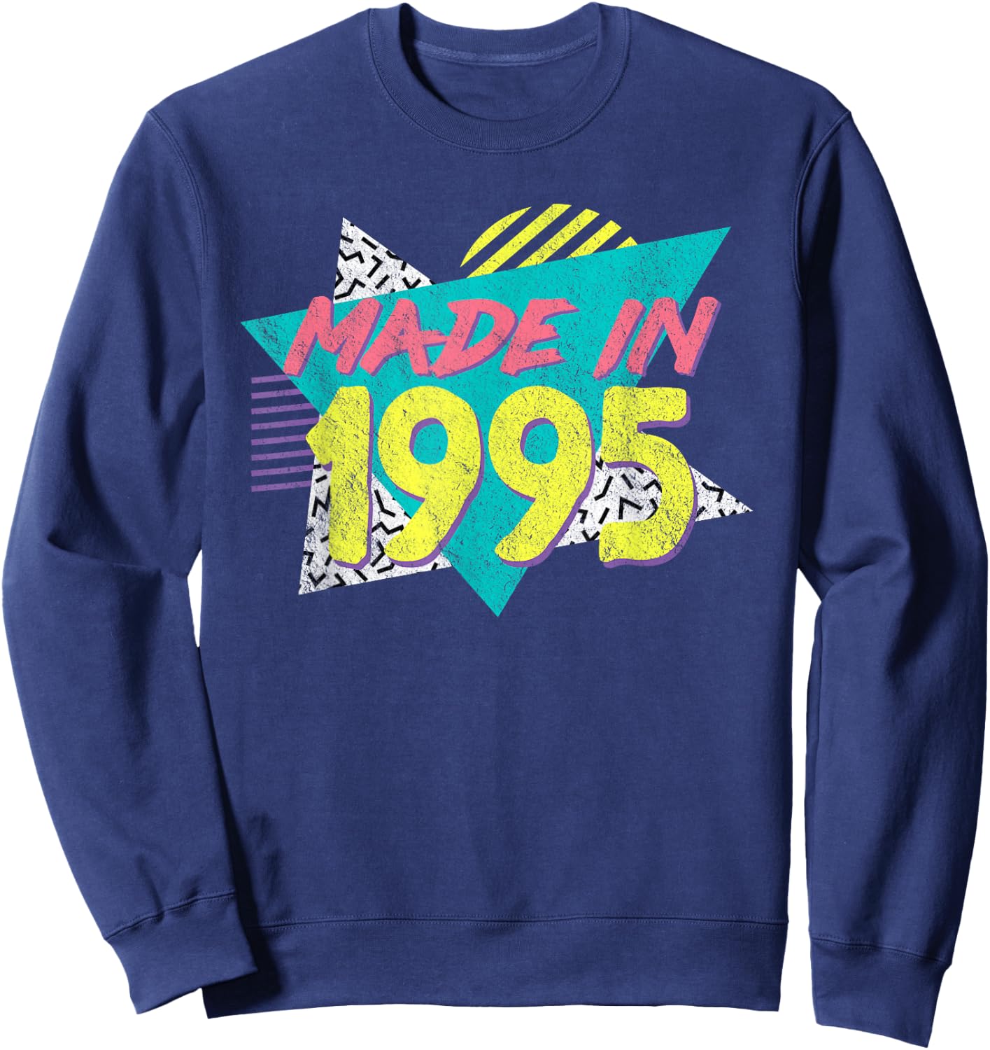 Made in 1995 Retro Vintage 30th Birthday Sweatshirt - Sweatshirt | Navy