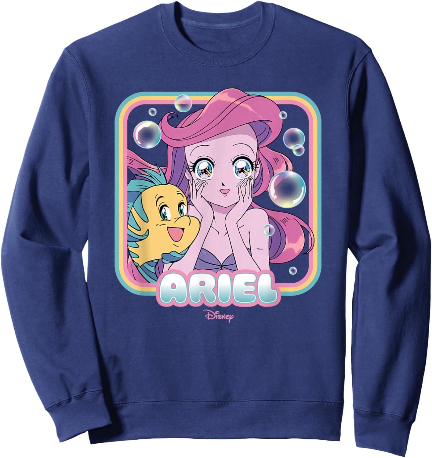 Disney Princess - Ariel Manga Sweatshirt - Sweatshirt | Navy