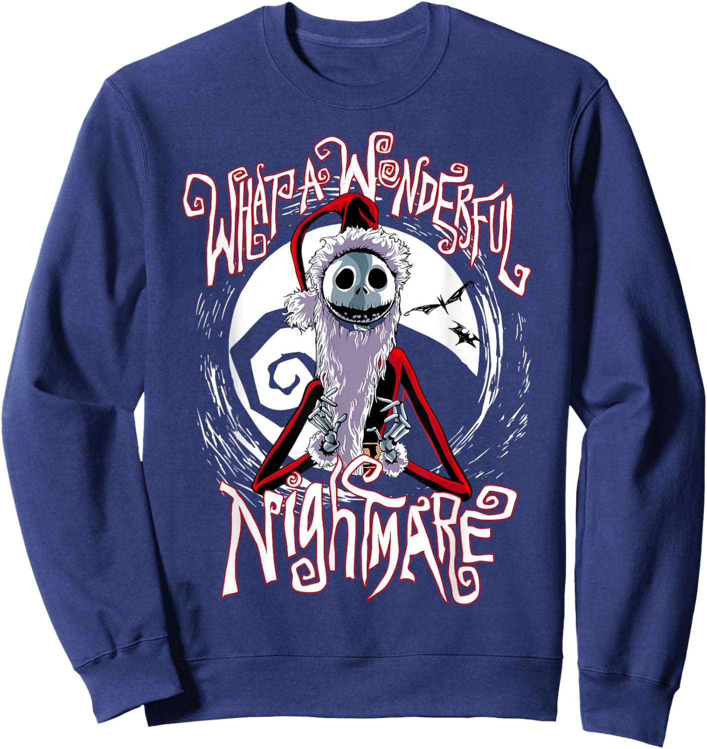 Disney The Nightmare Before Christmas Jack Santa Claus Sweatshirt - Sweatshirt | Navy