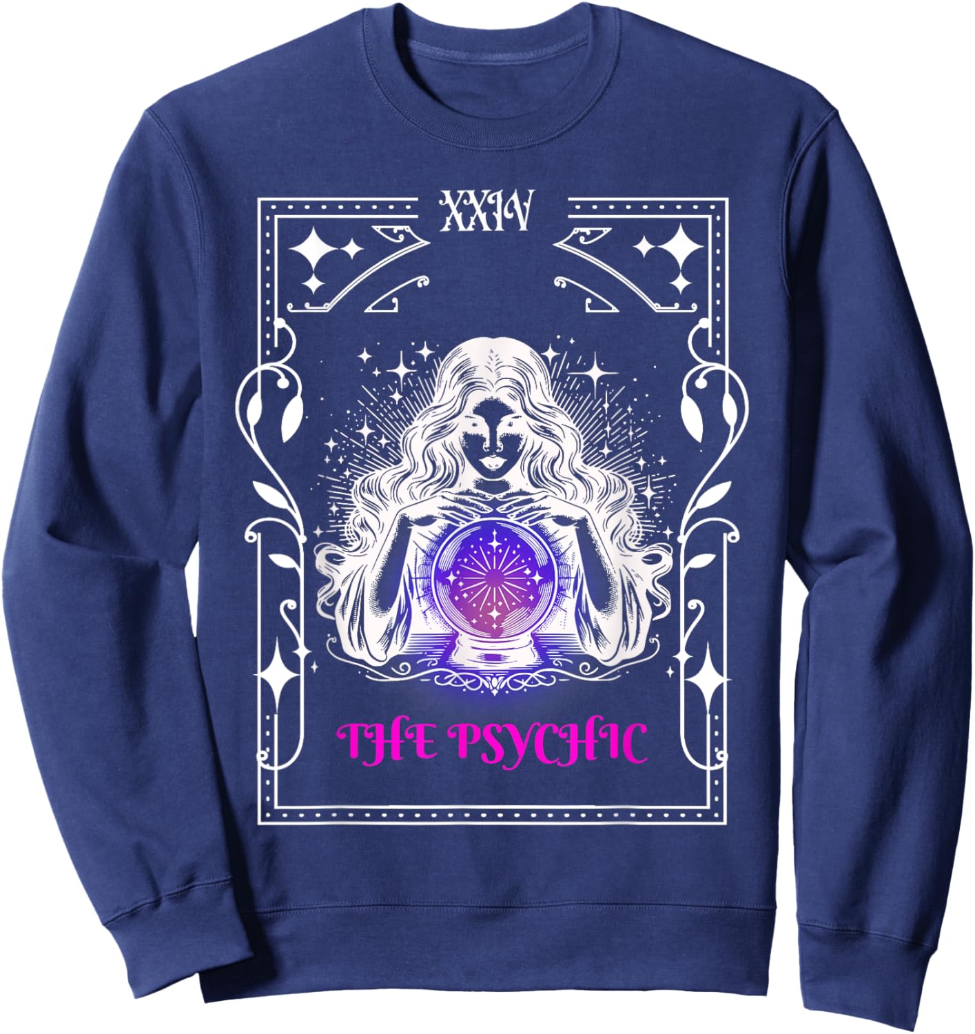 The Psychic Reader Gypsy Women Tarot Ball Reader Sweatshirt - Sweatshirt | Navy