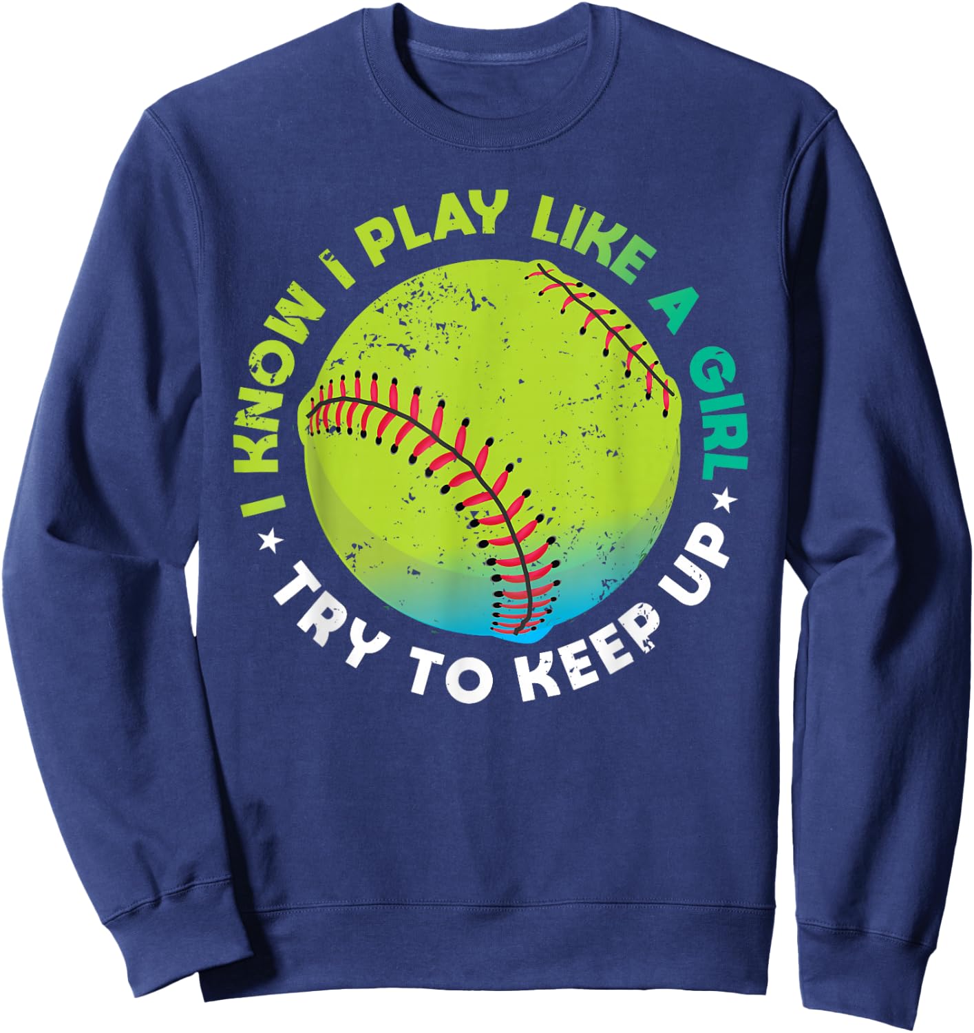 Funny Fastpitch Pitcher Softball Game Gift Girls Sweatshirt - Sweatshirt | Navy