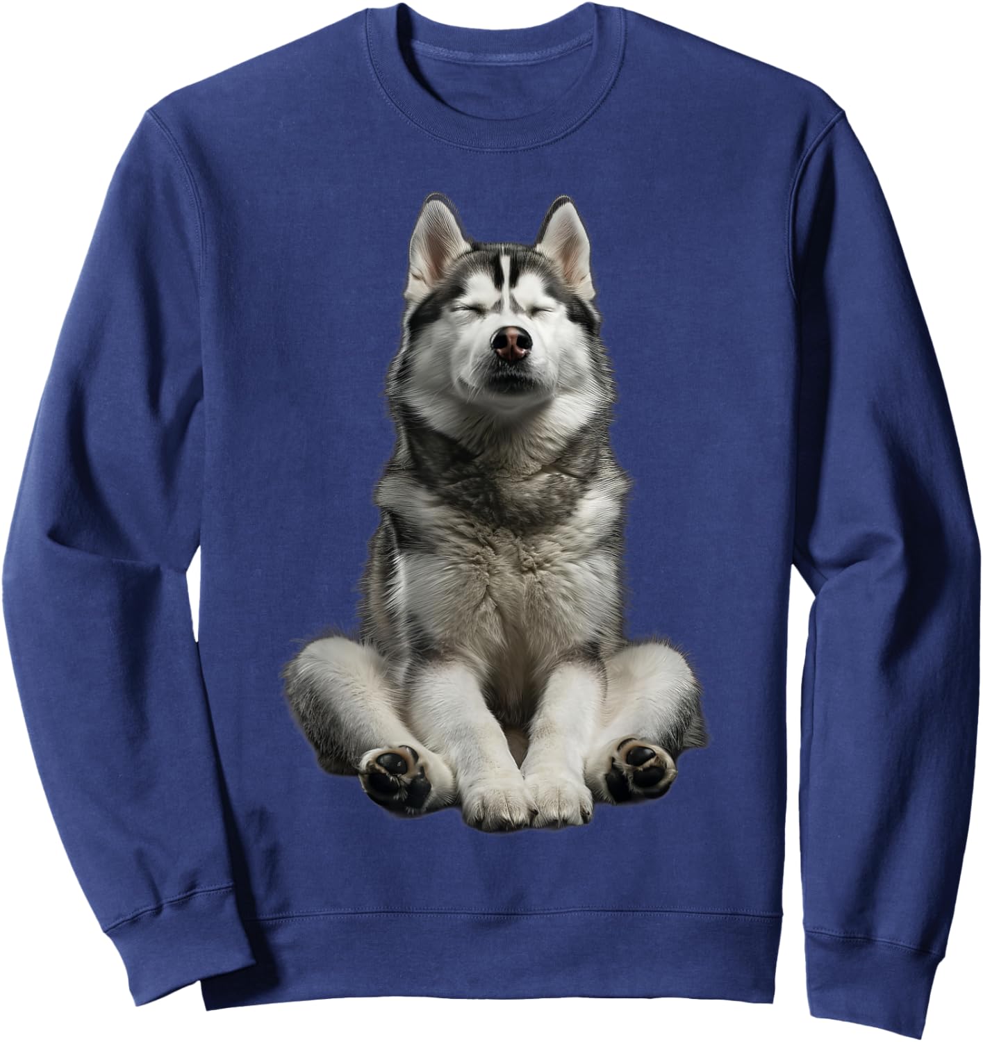 Siberian Husky Yoga Sweatshirt - Sweatshirt | Navy