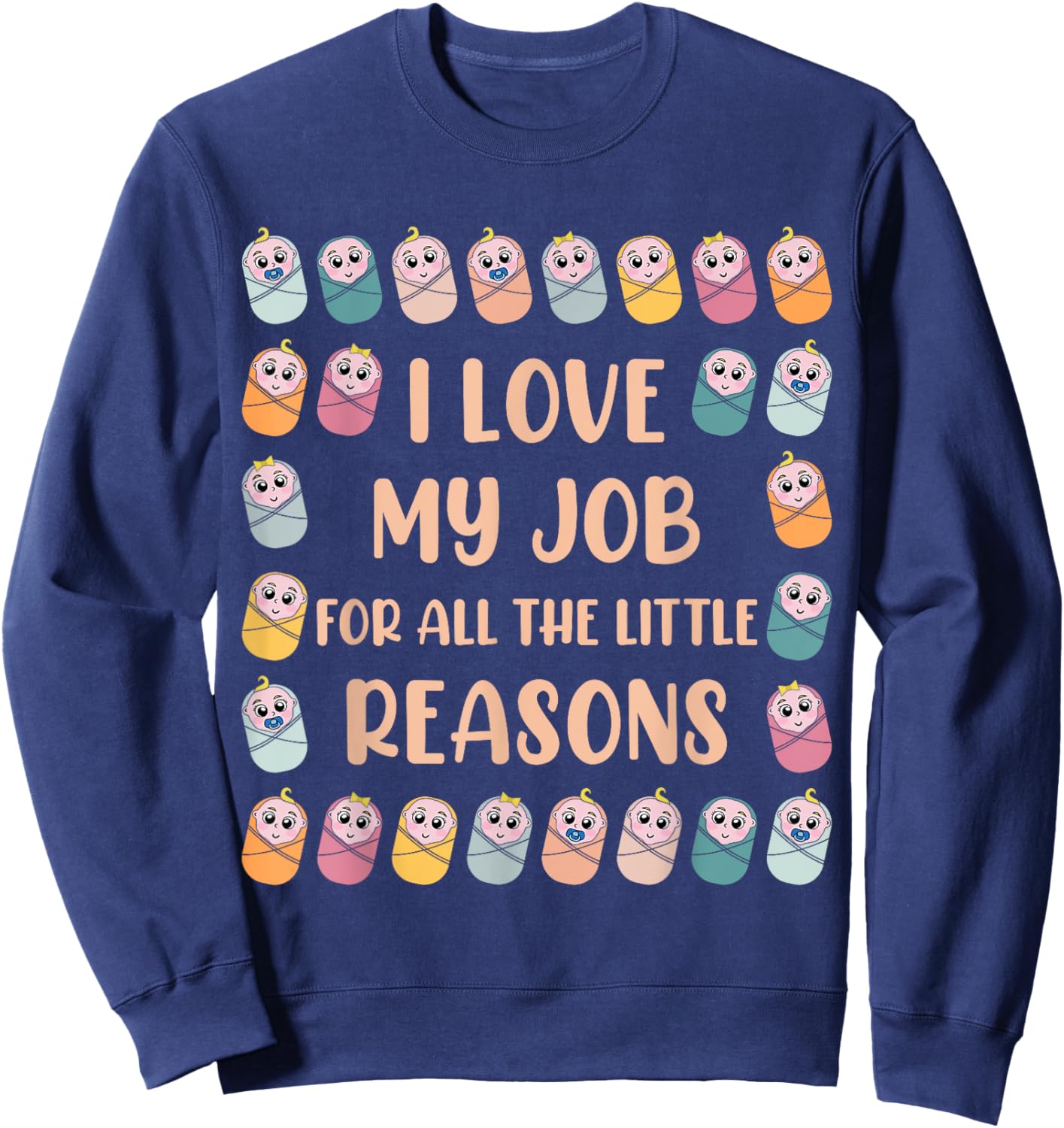 Nicu nurse neonatal nurse Sweatshirt - Sweatshirt | Navy