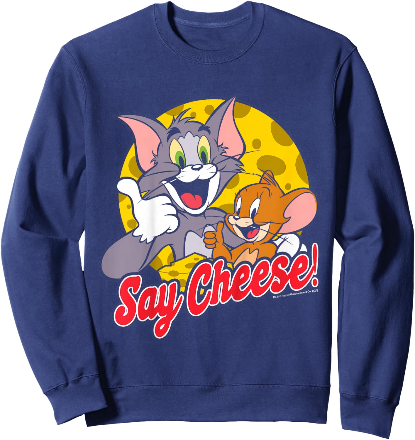 Kids Tom and Jerry Say Cheese Portrait Sweatshirt - Sweatshirt | Navy