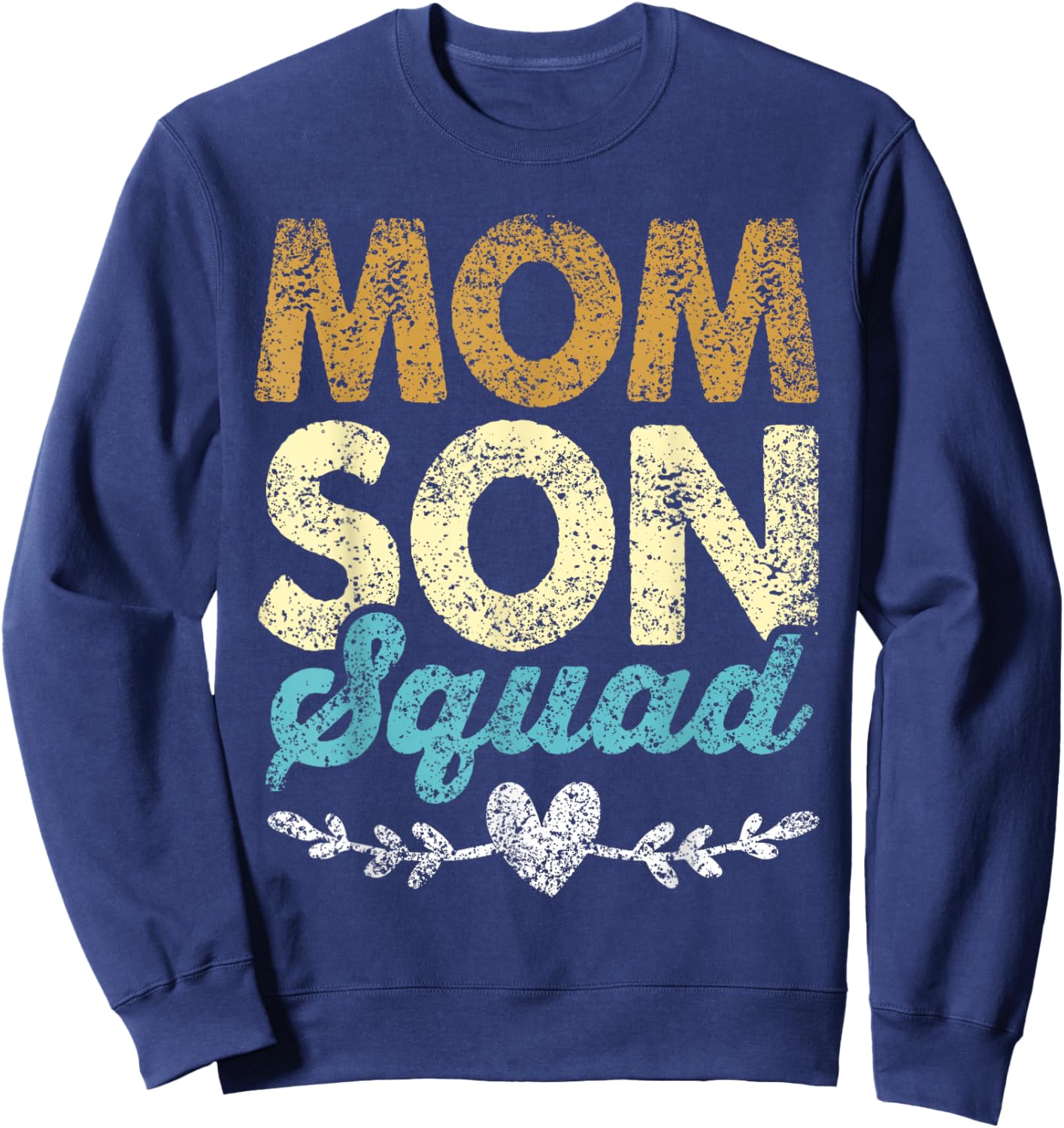 Mommy Son Squad Sons Matching Mom Mother's Day Mother Son Sweatshirt - Sweatshirt | Navy