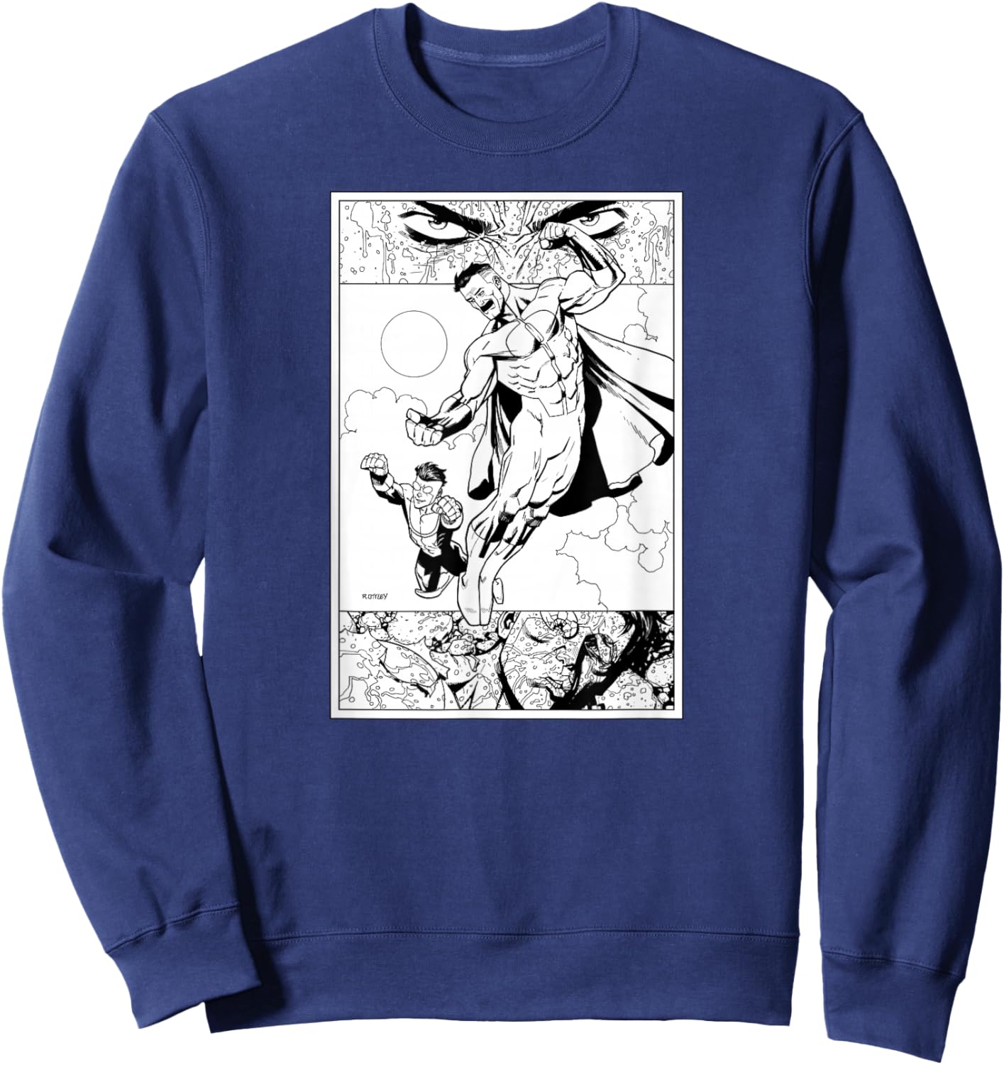 Invincible Omni-Man & Mark Sweatshirt - Sweatshirt | Navy