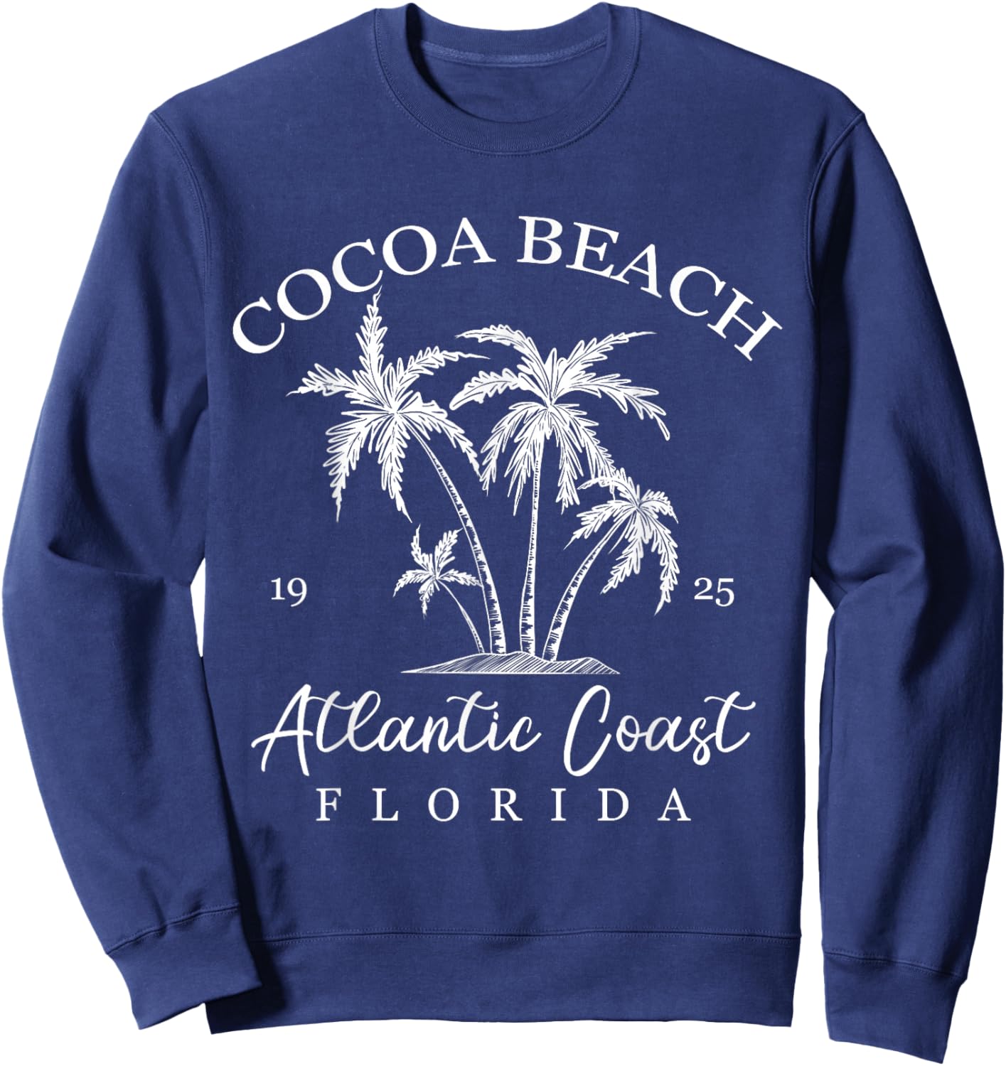 Cocoa Beach, Florida Beach Design Tribal Turtle Gifts Sweatshirt - Sweatshirt | Navy
