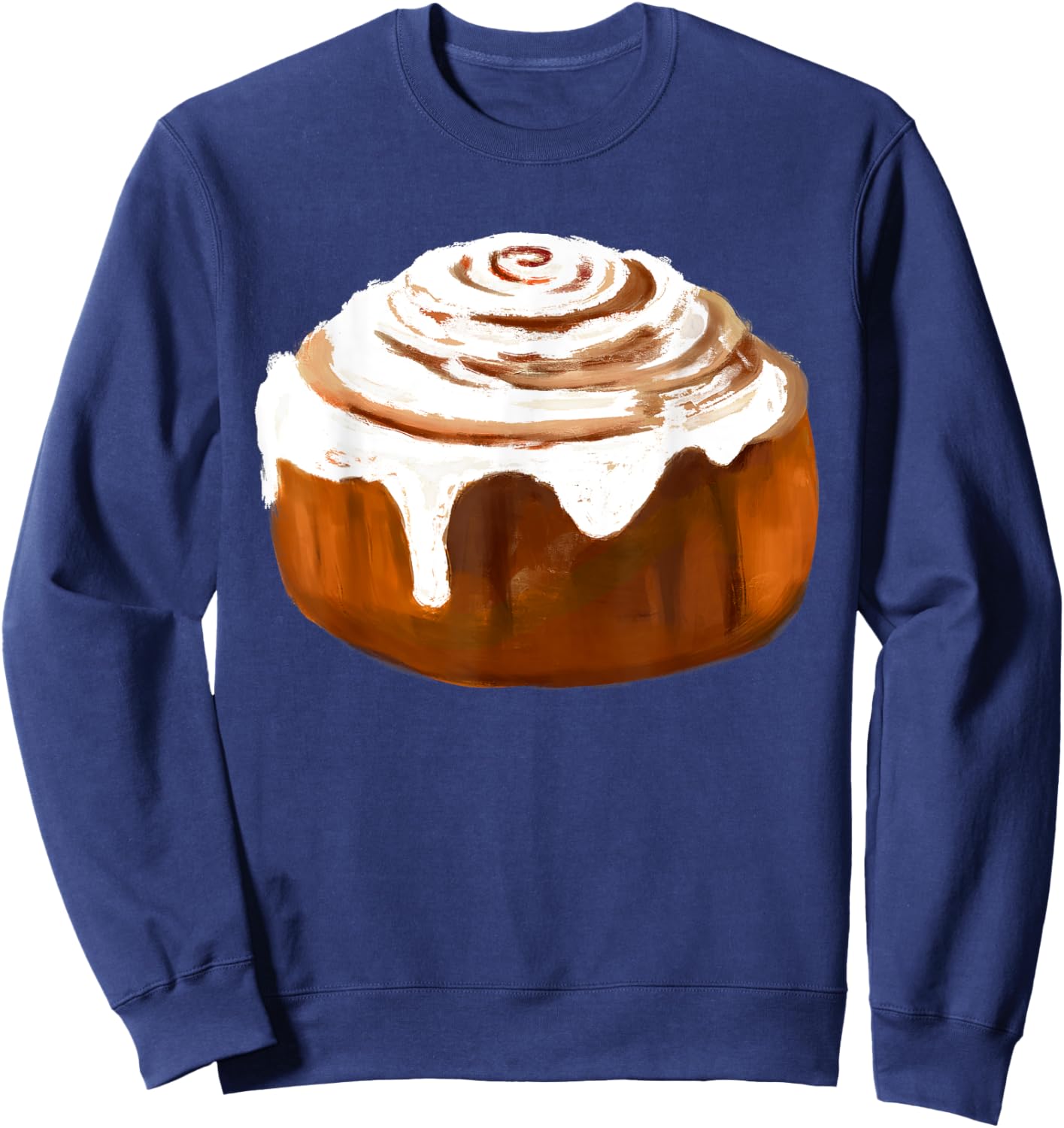 Cinnamon Roll Costume Halloween Bread Cosplay Food Costume Sweatshirt - Sweatshirt | Navy