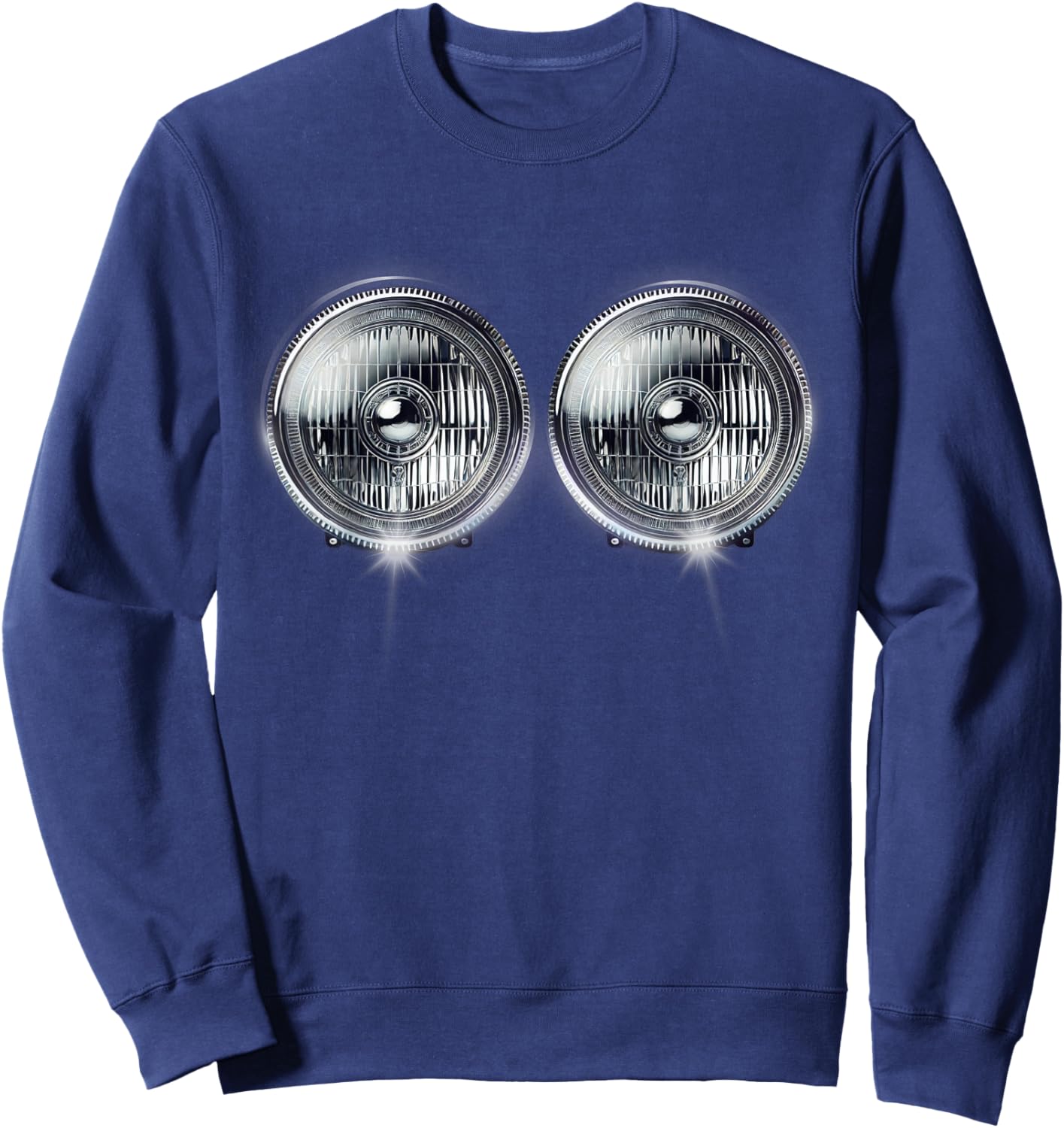 Headlights Funny Costume Halloween Sweatshirt - Sweatshirt | Navy