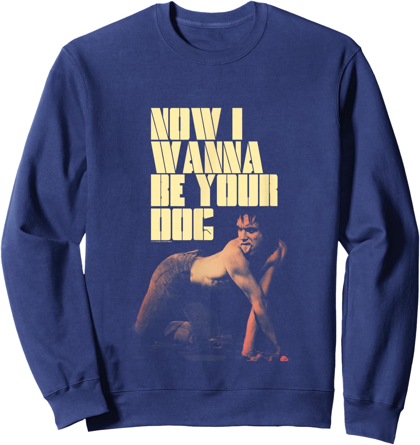 Iggy Pop Now I Wanna Be Your Dog Sweatshirt - Sweatshirt | Navy