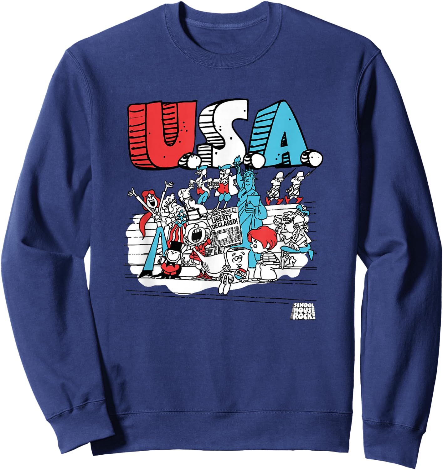 Schoolhouse Rock USA Celebration at The Capital Retro TV Sweatshirt - Sweatshirt | Navy