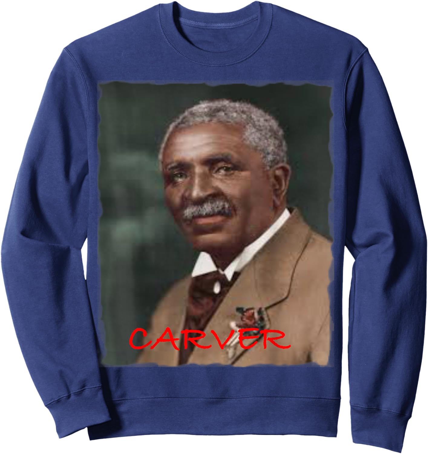 George Washington Carver , Small, Black Sweatshirt - Sweatshirt | Navy