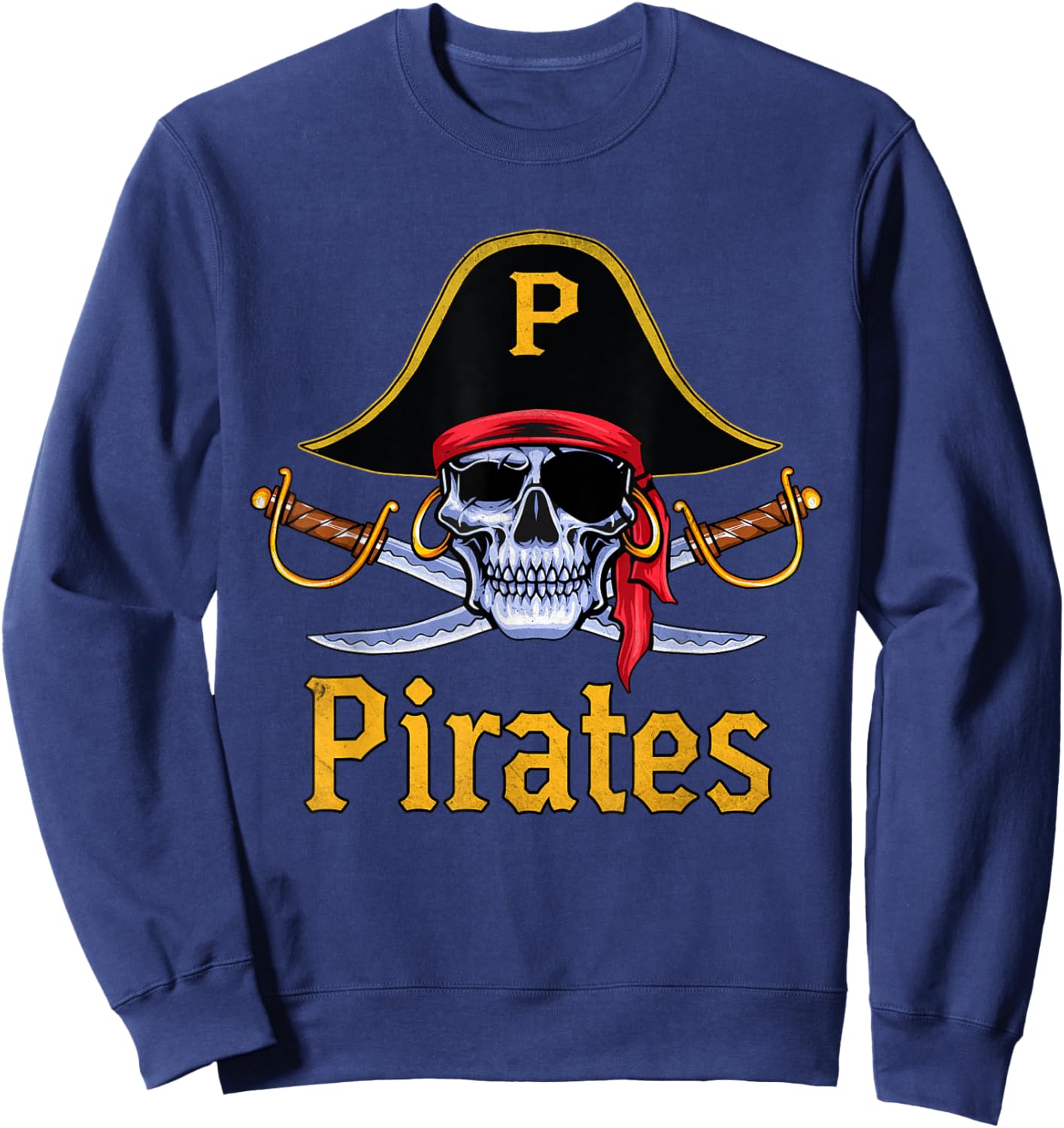 Vintage Last Name Pittsburgh Personalized Retro Custome Name Sweatshirt - Sweatshirt | Navy