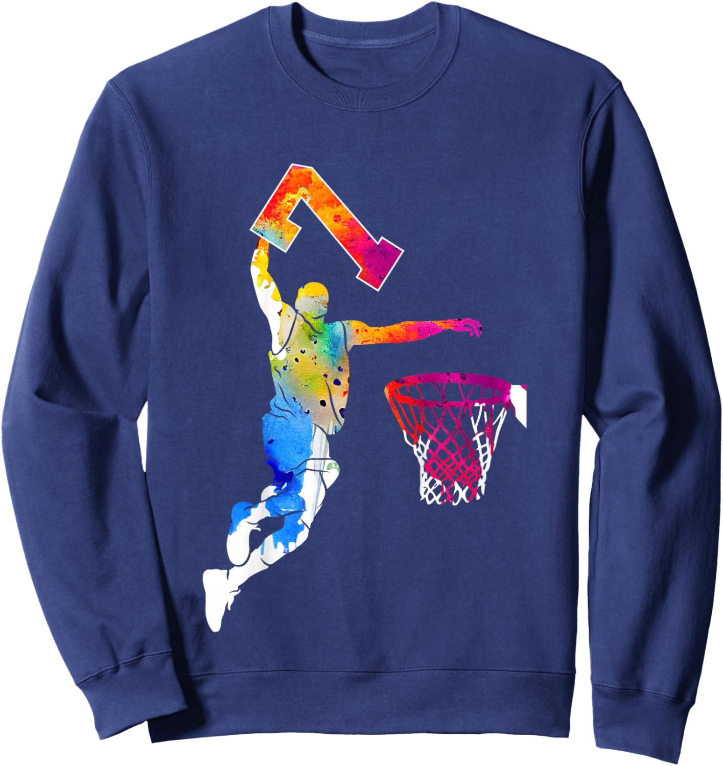 7 Jahre Basketball 7. Geburtstag Sweatshirt - Sweatshirt | Navy