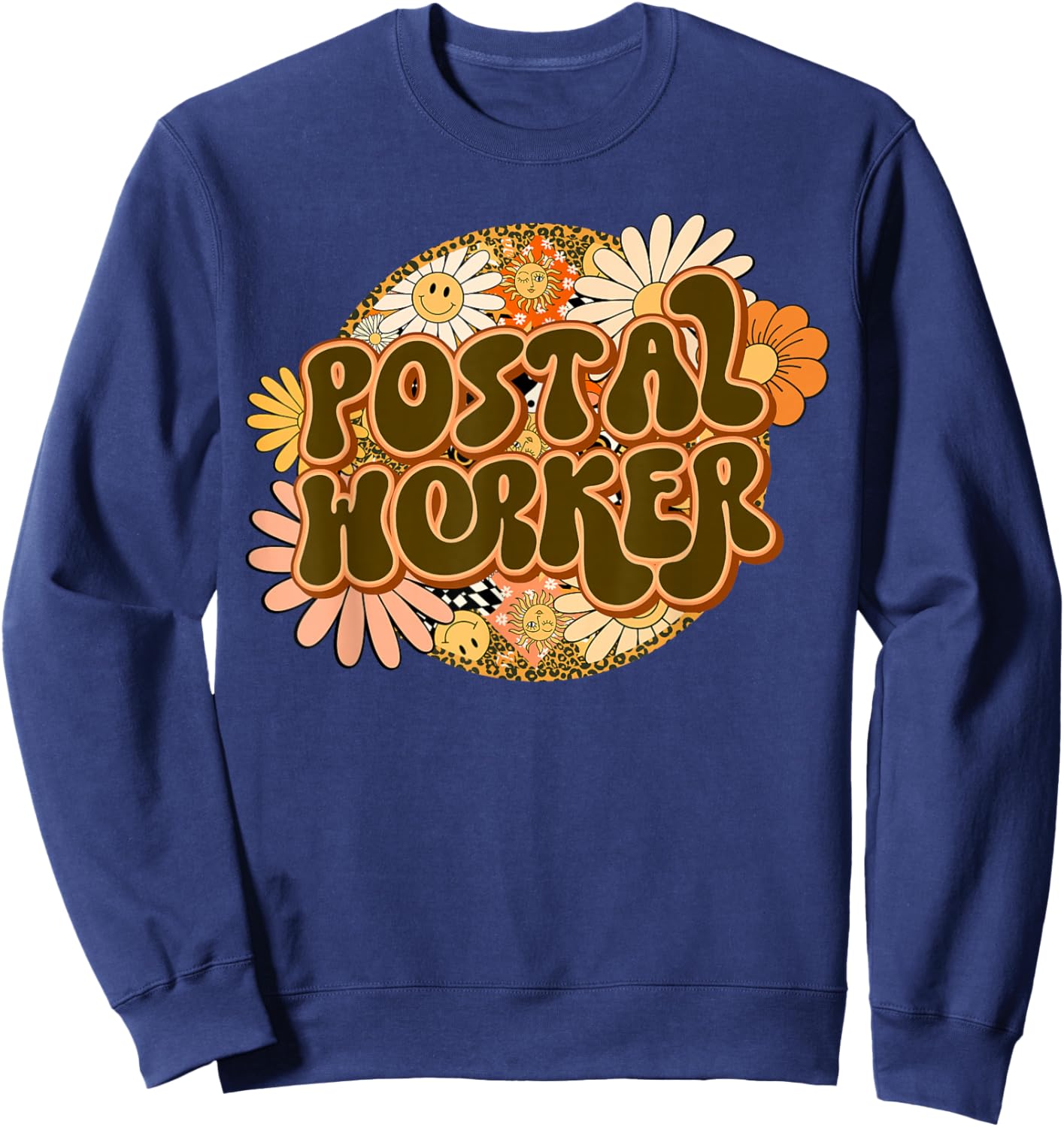 Women Postal Worker Mail Delivery Service Post Office Lady Sweatshirt - Sweatshirt | Navy