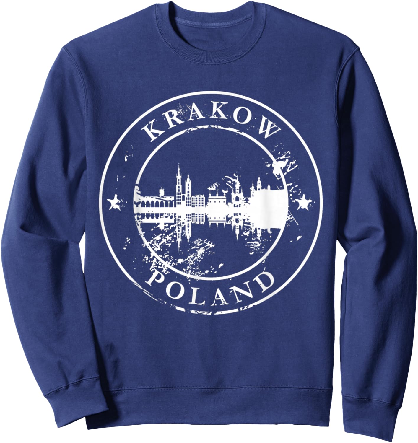 Poland Krakow Home State I Love Vintage Sweatshirt - Sweatshirt | Navy