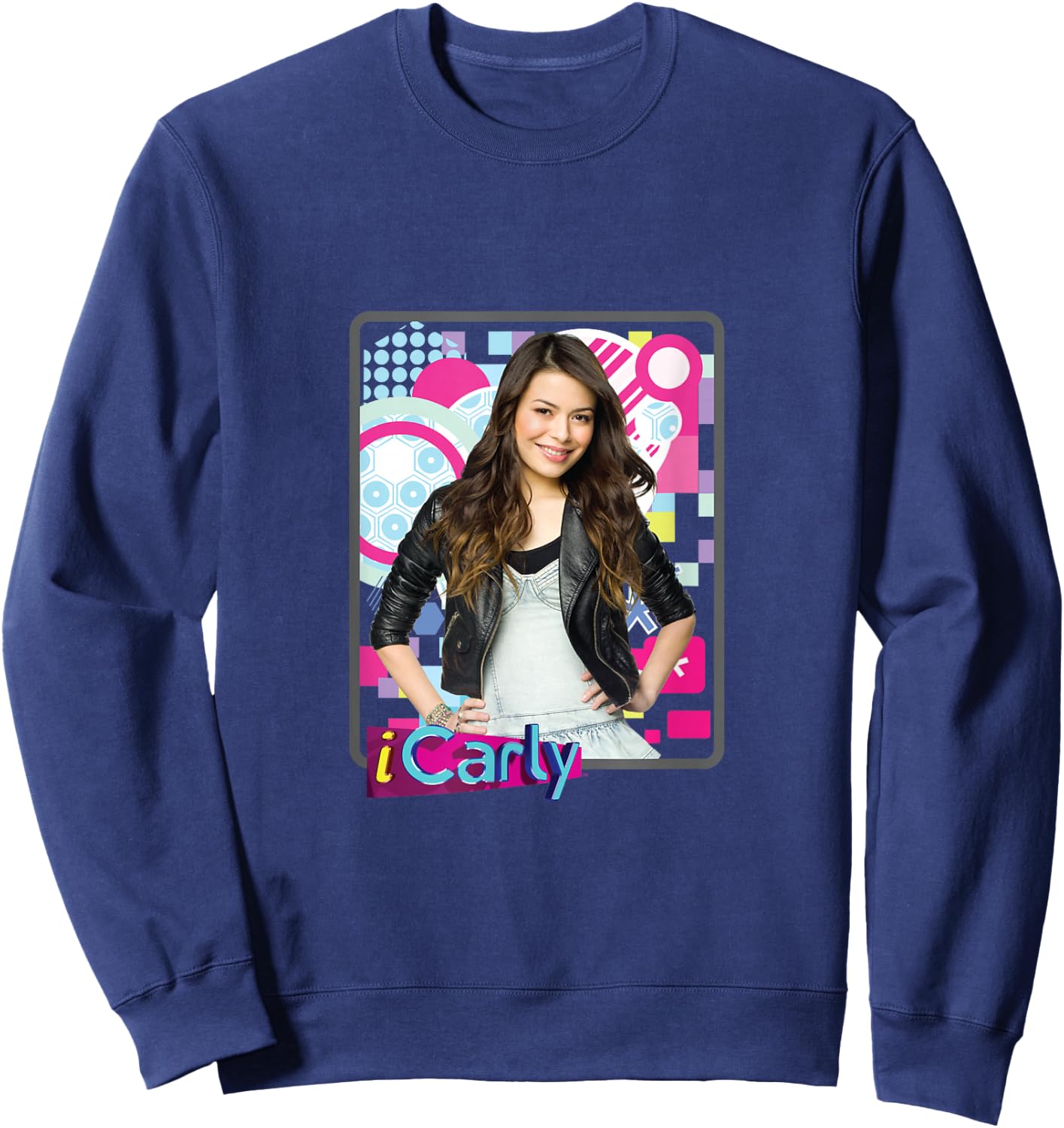 iCarly Nick Rewind Classic Featuring Carly in Leather Sweatshirt - Sweatshirt | Navy