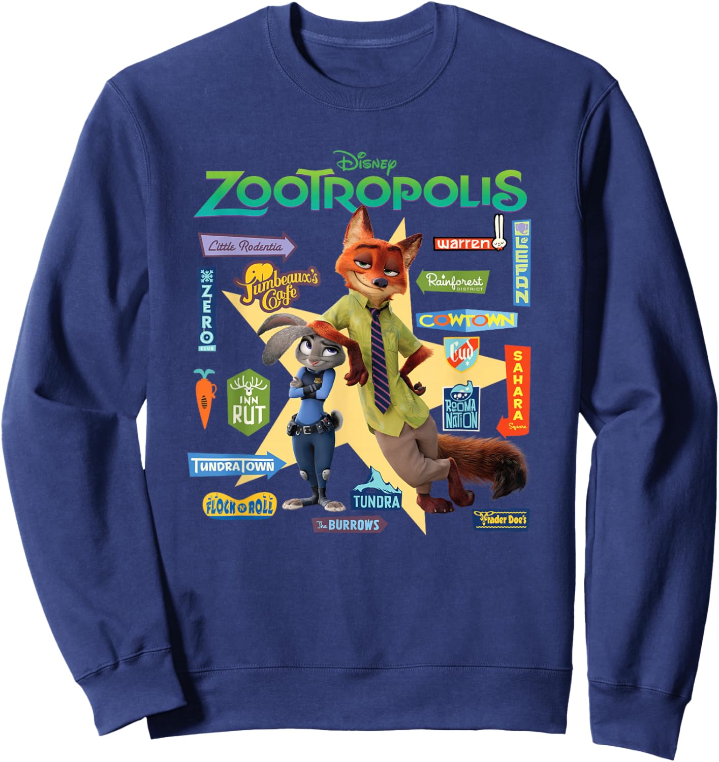 Zoomania Signs Sweatshirt - Sweatshirt | Navy