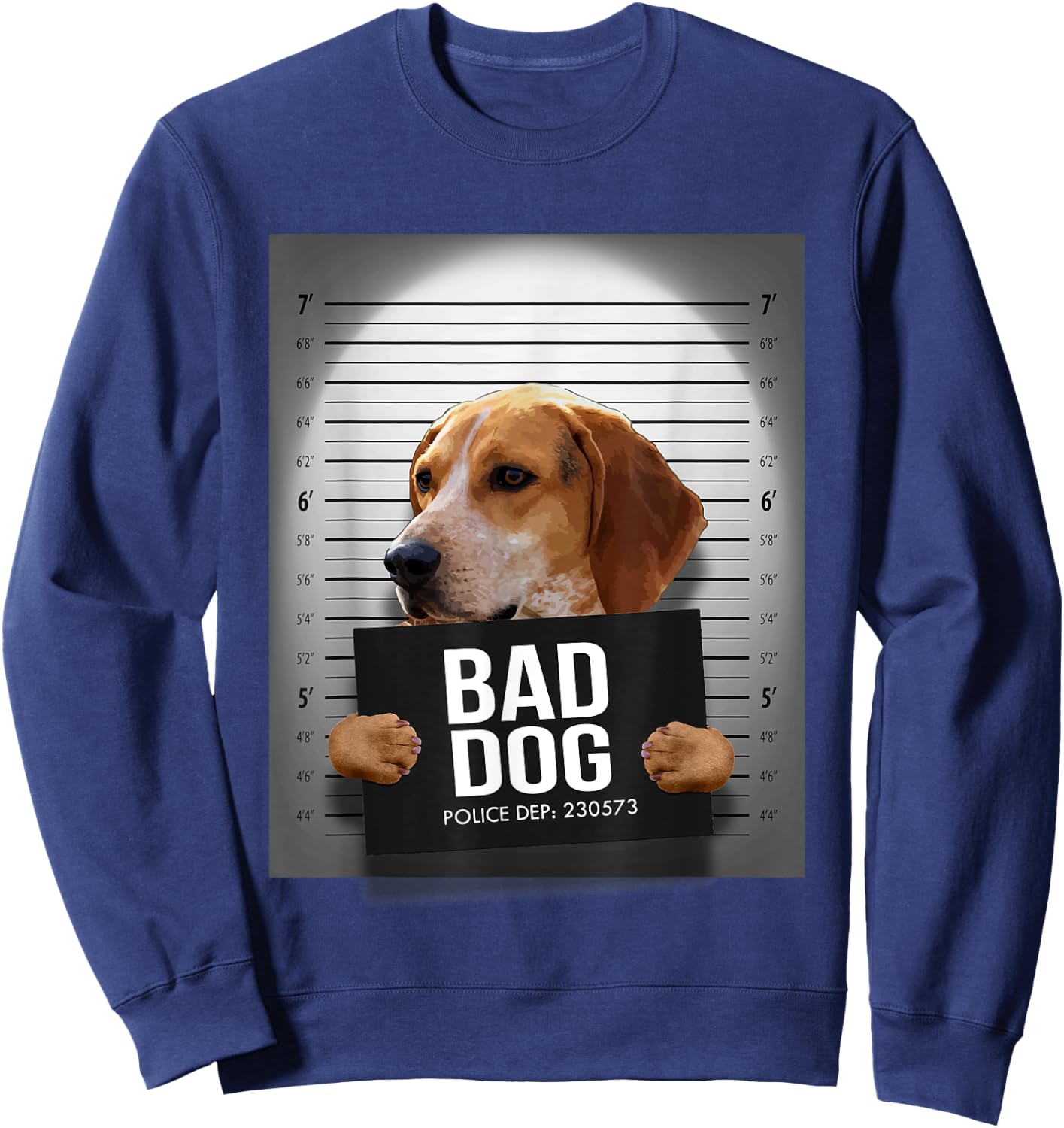 Treeing Walker Coonhound Mugshot Shirt Sweatshirt - Sweatshirt | Navy