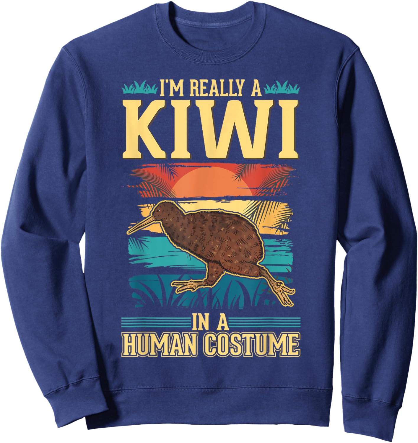 Kiwi Costume Halloween Kiwi Bird Sweatshirt - Sweatshirt | Navy