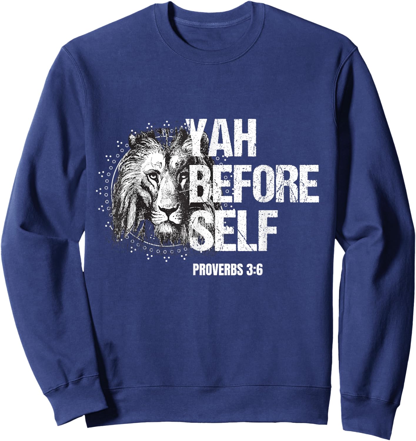 Hebrew Israelite Yahudah Tribe Judah Yah Before Self Sweatshirt - Sweatshirt | Navy
