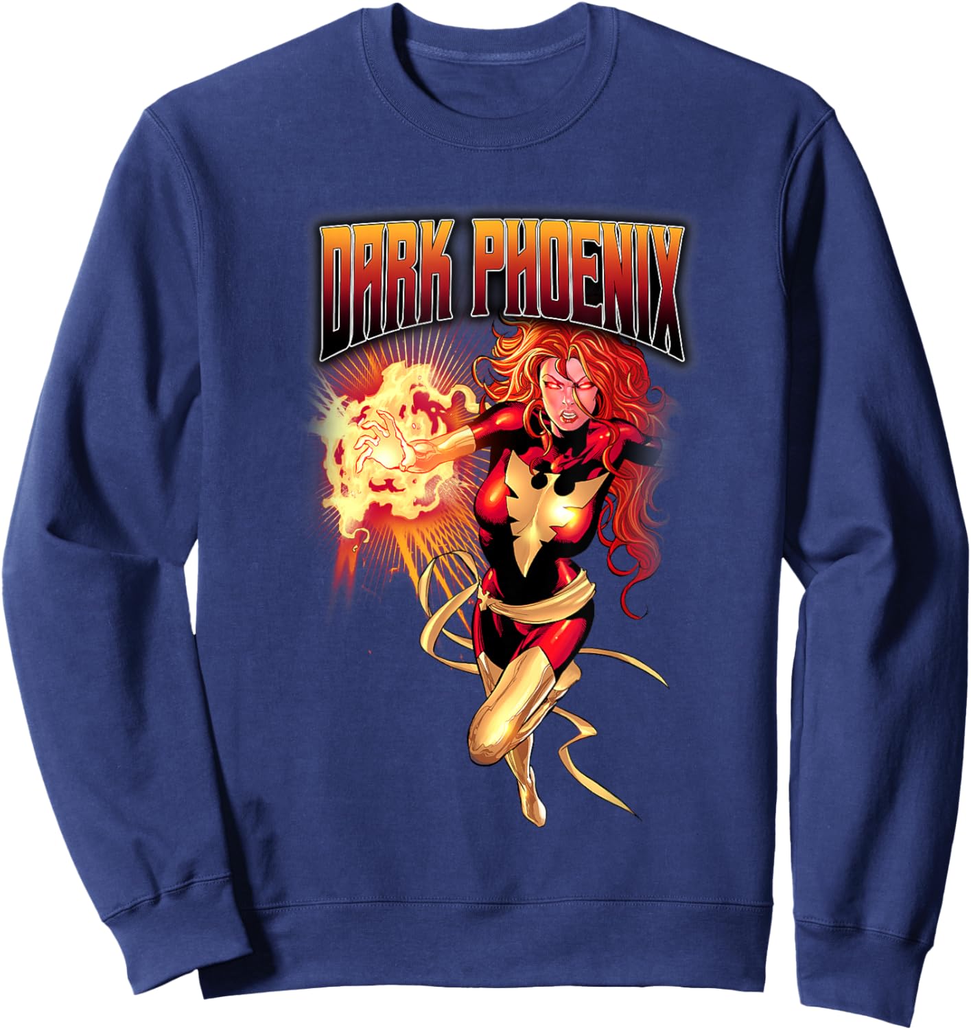 Marvel X-Men Dark Phoenix Evil Jean Grey Shot Sweatshirt - Sweatshirt | Navy