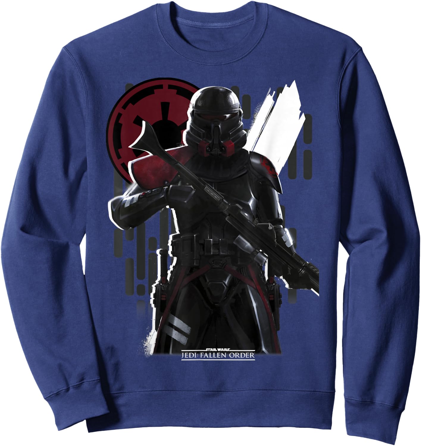 Star Wars Jedi Fallen Order Purge Trooper Dark Poster Sweatshirt - Sweatshirt | Navy