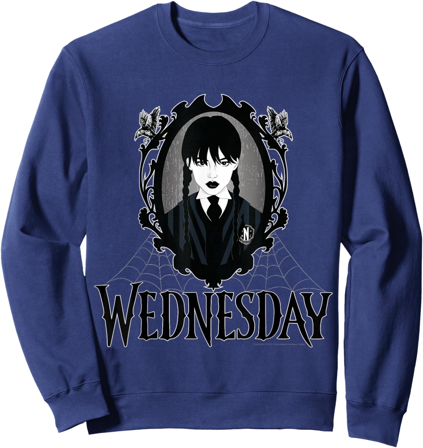 Wednesday Series Wednesday Web Frame Sweatshirt - Sweatshirt | Navy