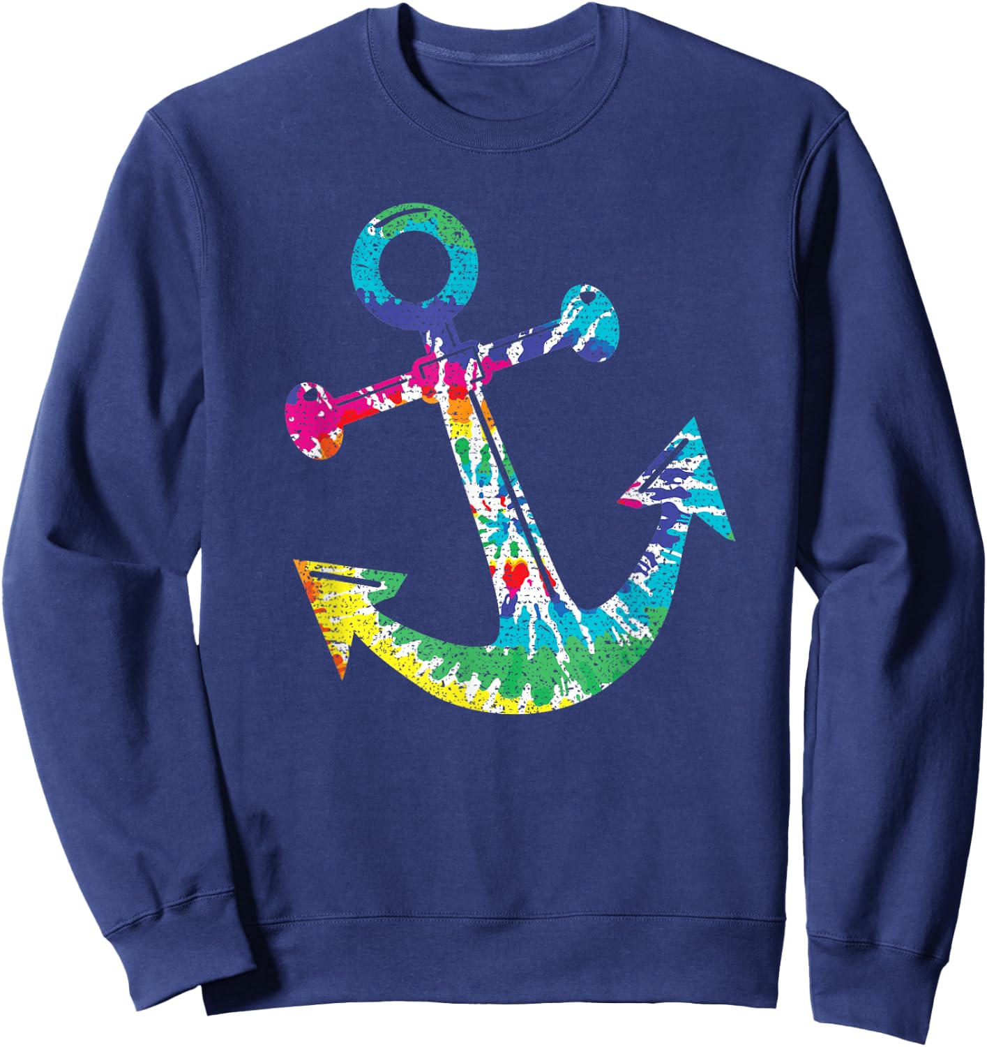 Anchor tie-dye Sweatshirt - Sweatshirt | Navy