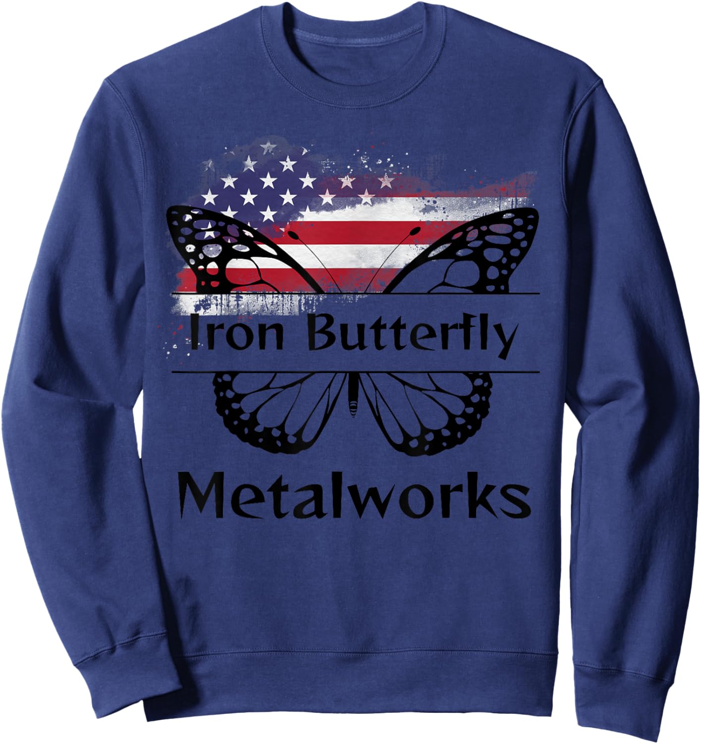 Iron Butterfly Metalworks Sweatshirt - Sweatshirt | Navy