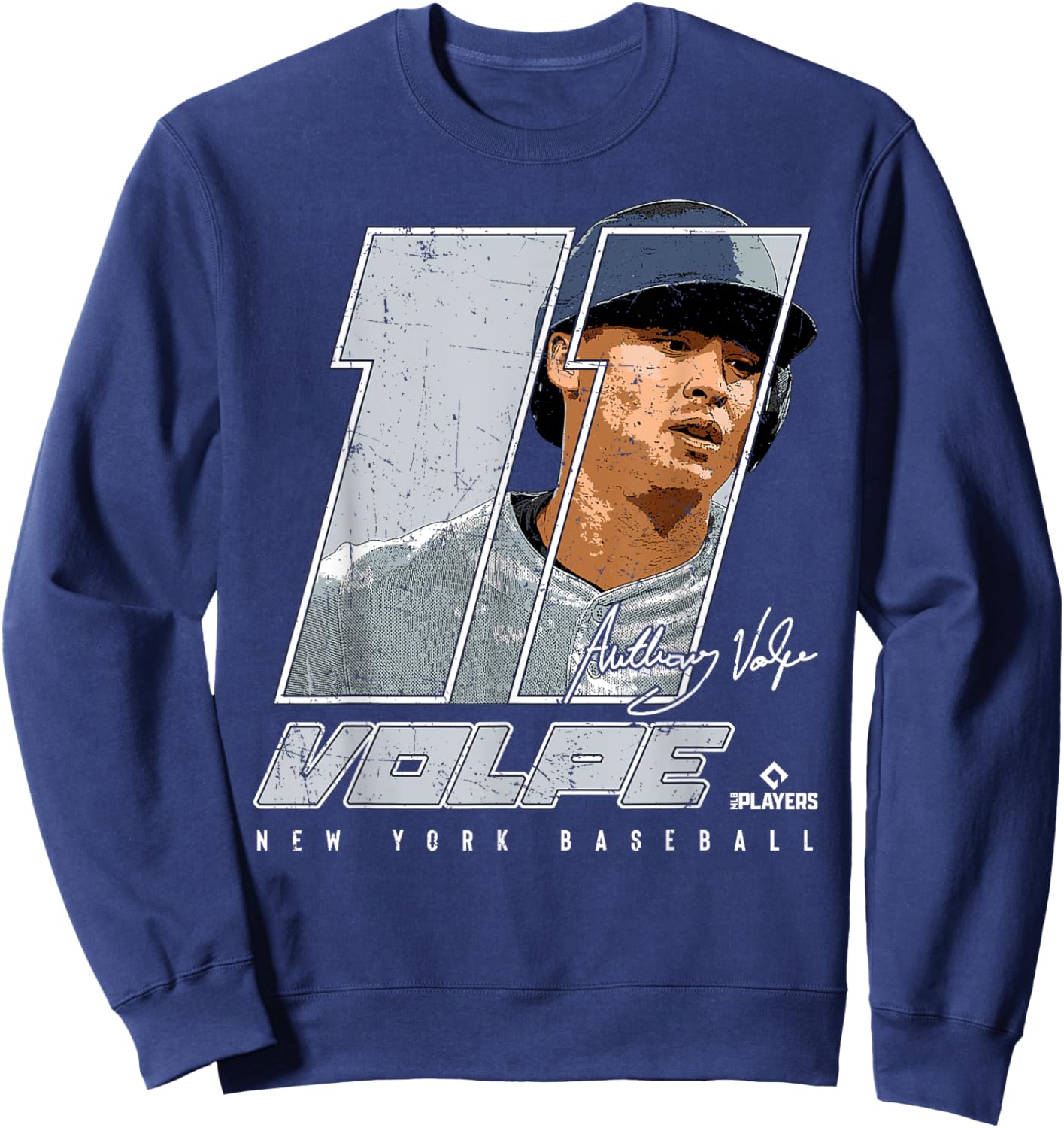 Silhouette Anthony Volpe New York MLBPA Sweatshirt - Sweatshirt | Navy