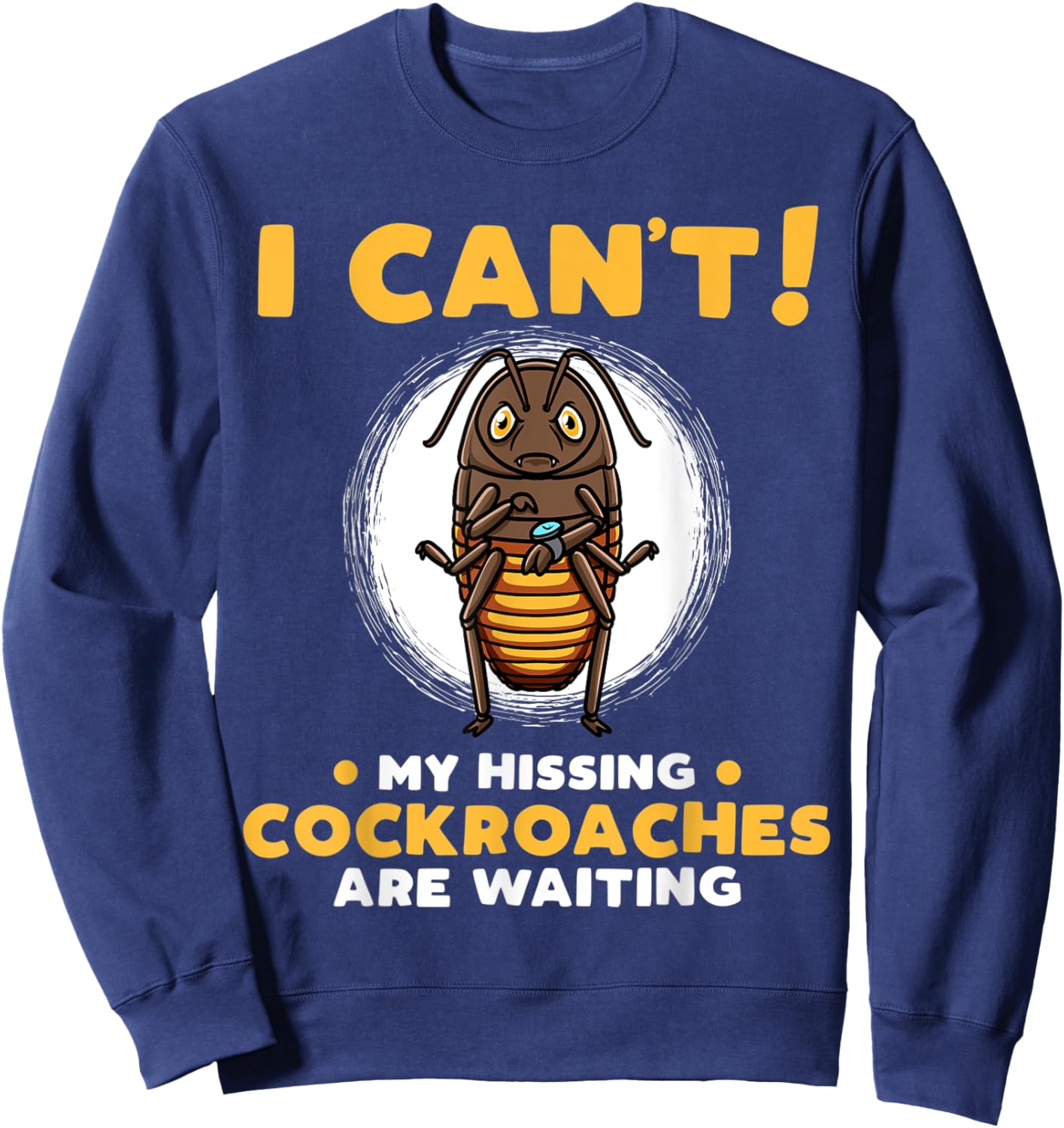 Madagascar Hissing Cockroach Sweatshirt - Sweatshirt | Navy