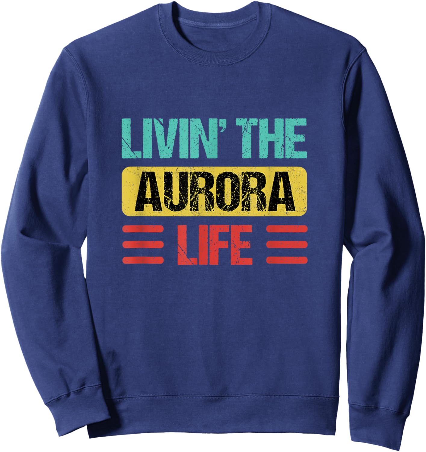 Aurora Name Sweatshirt - Sweatshirt | Navy