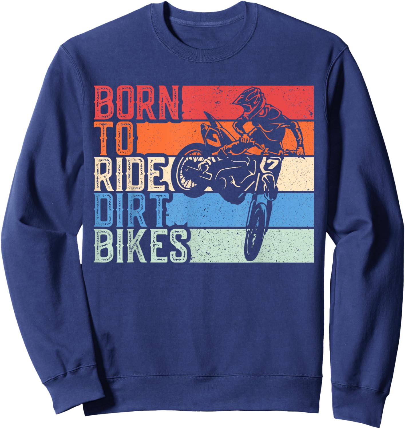 Rider Dirt Bike racing Boys Girls Motocross Dirt Bike Gift Sweatshirt - Sweatshirt | Navy