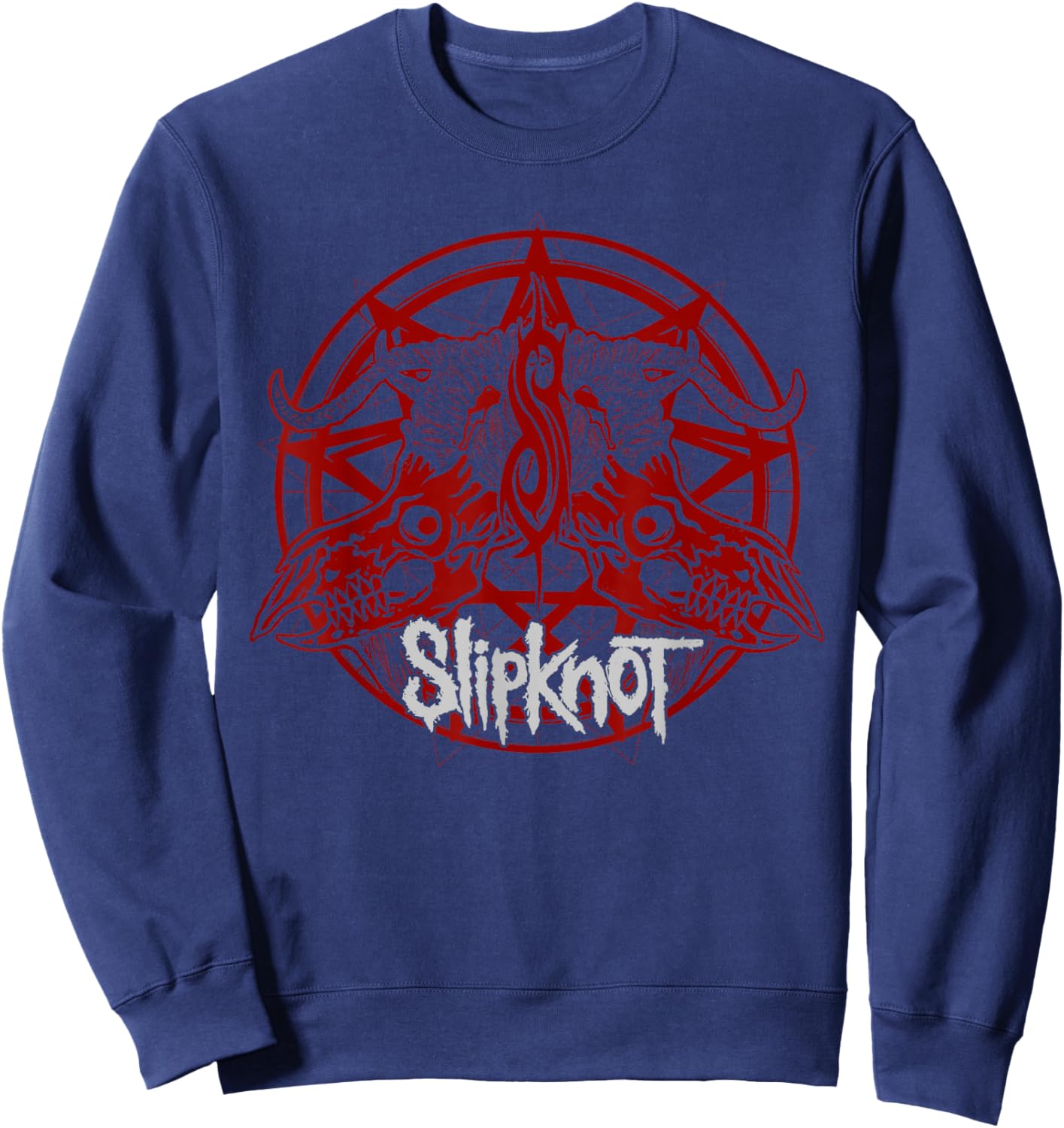 Official Slipknot Goats Head Seal Sweatshirt - Sweatshirt | Navy
