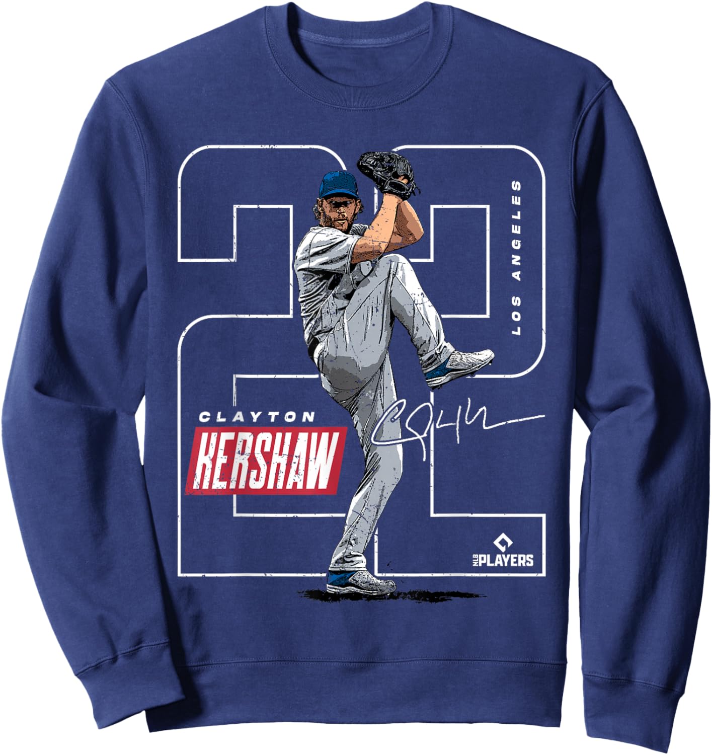 Clayton Kershaw | Los Angeles MLB Player League | MLBKER4040 Sweatshirt - Sweatshirt | Navy