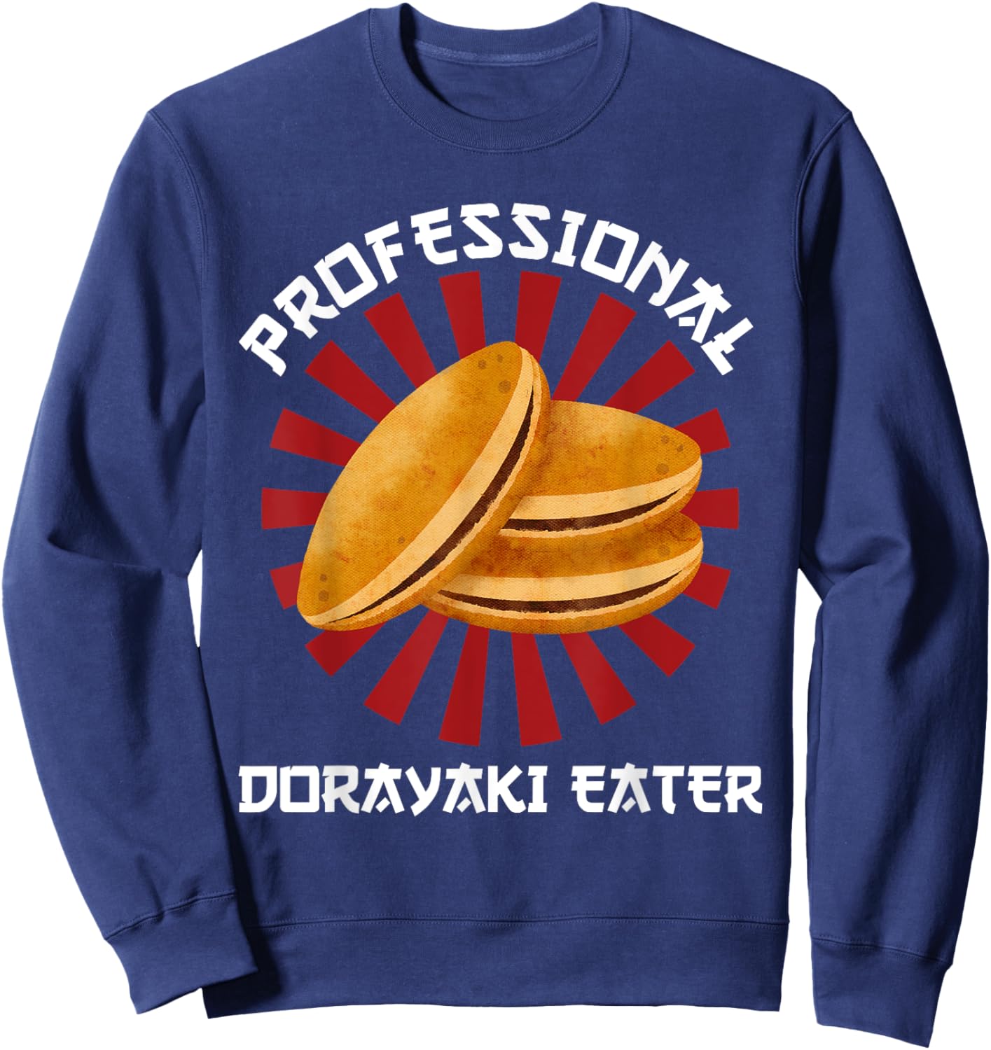 Vintage Dorayaki Professional Dorayaki Eater Japanese Style Sweatshirt - Sweatshirt | Navy