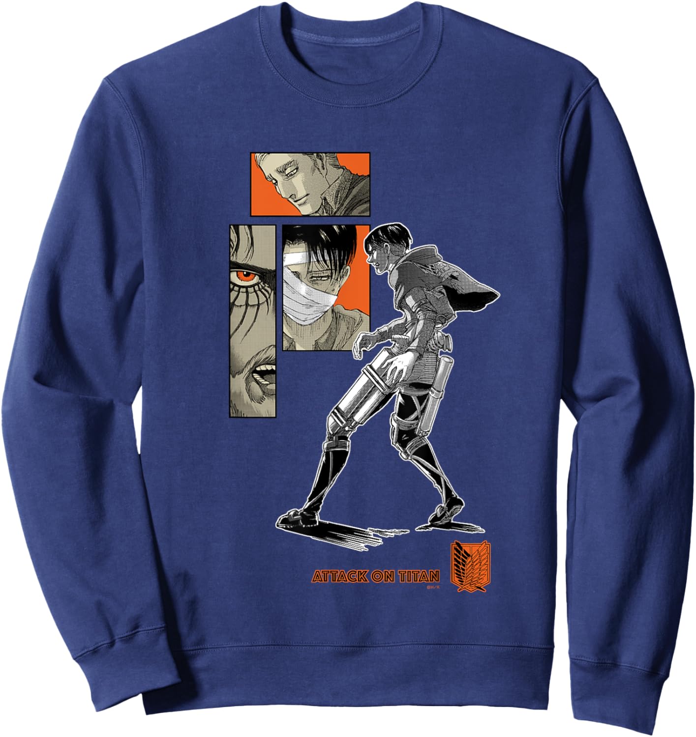 Commemoration of completion My Purpose Attack on Titan Sweatshirt - Sweatshirt | Navy