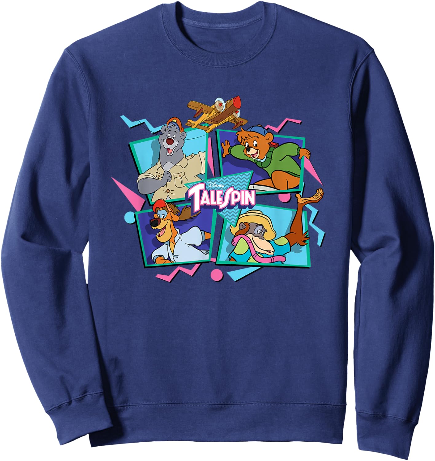 Talespin - Retro Character Group Sweatshirt - Sweatshirt | Navy