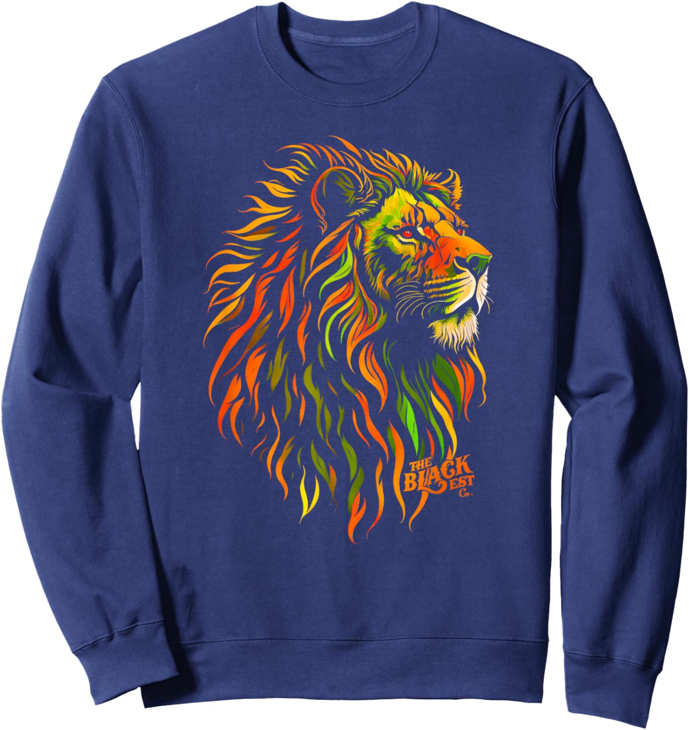 Celebrate Juneteenth African Lion Face Freedom Day 1865 Sweatshirt - Sweatshirt | Navy