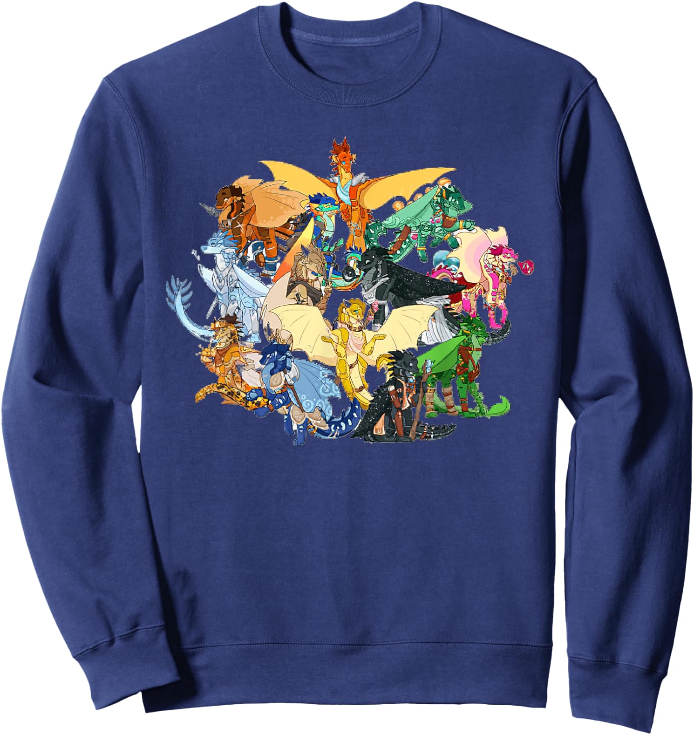 Wing of Fires Legends Fathom Darkstalker Clearsight Sweatshirt - Sweatshirt | Navy
