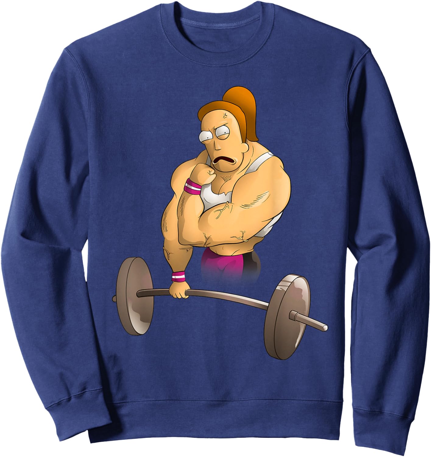 Mademark x Rick and Morty - Rick and Morty Shirt Summer's Gym Sweatshirt - Sweatshirt | Navy