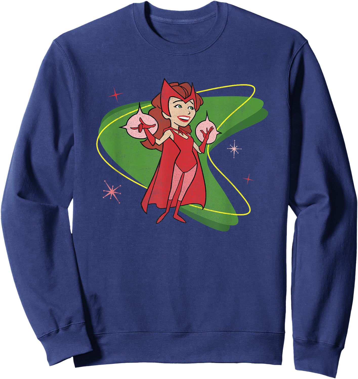 Marvel WandaVision Wanda Scarlett Witch 50s Retro Sweatshirt - Sweatshirt | Navy