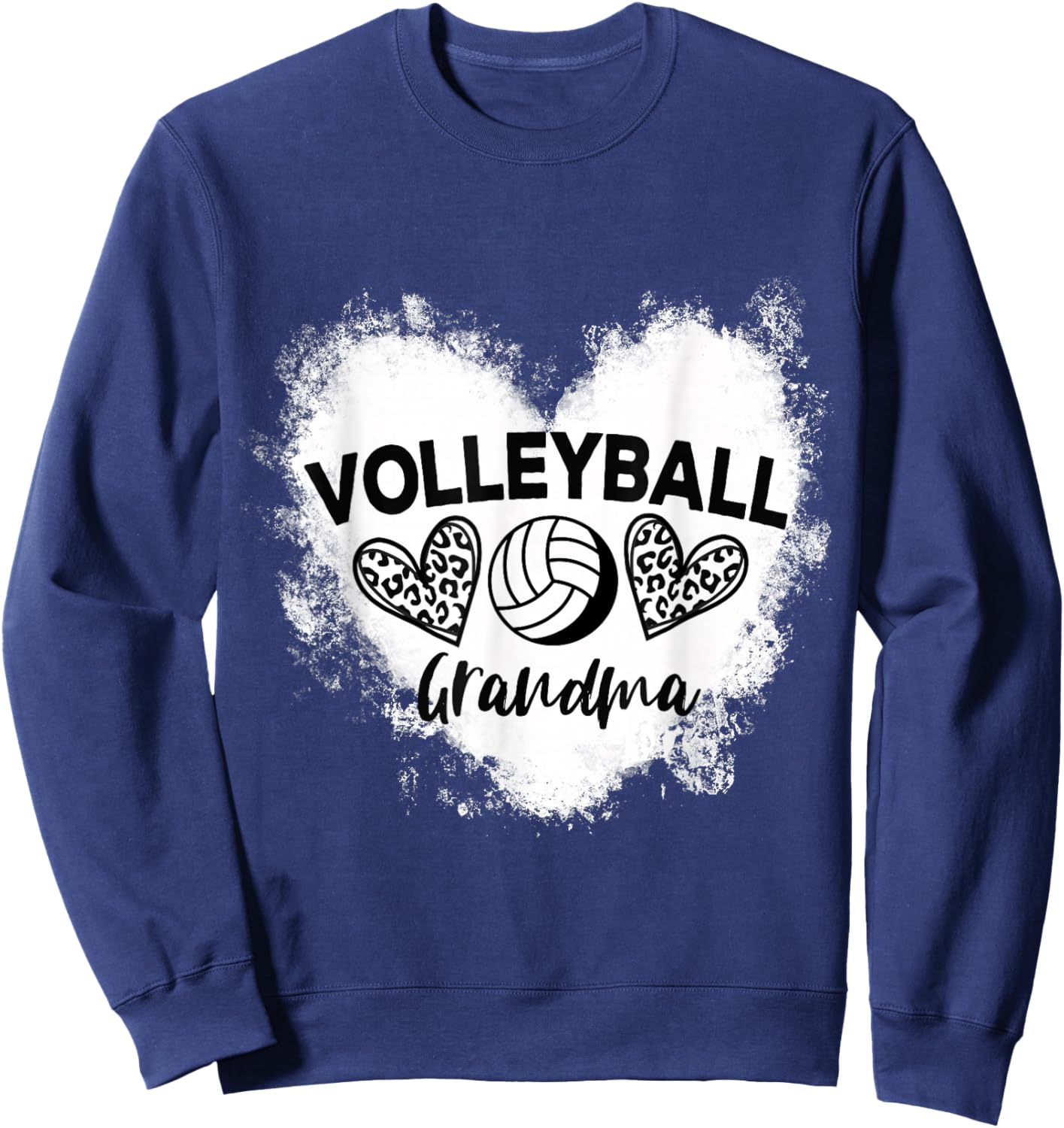 Funny Volleyball Grandma Ball Grandma Volleyball Player Sweatshirt - Sweatshirt | Navy